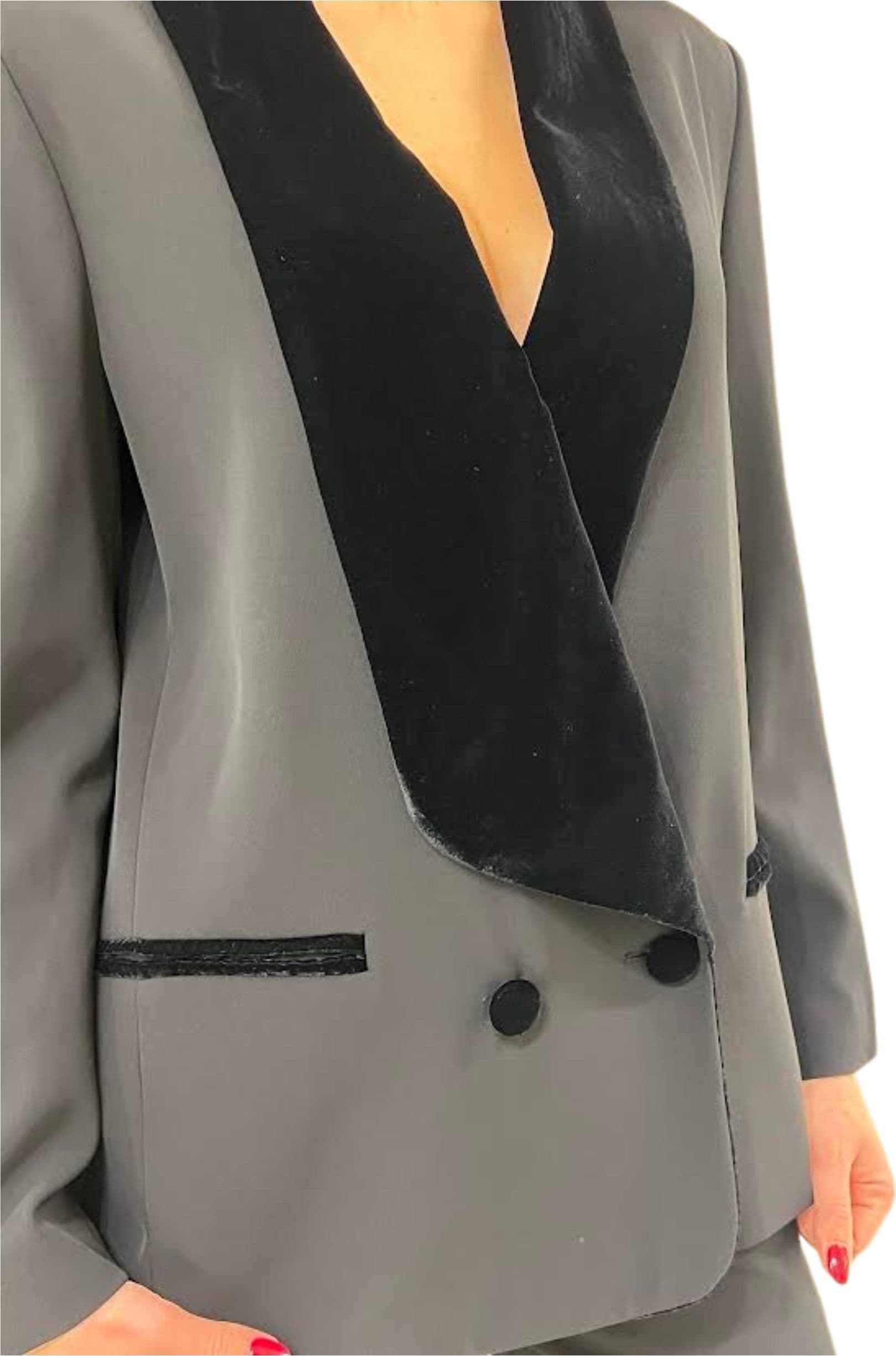 DIXIE Tailleur Donna revers in velluto da donna in Tailleur pantalone Drestige - Casamassima, commercioVirtuoso.it