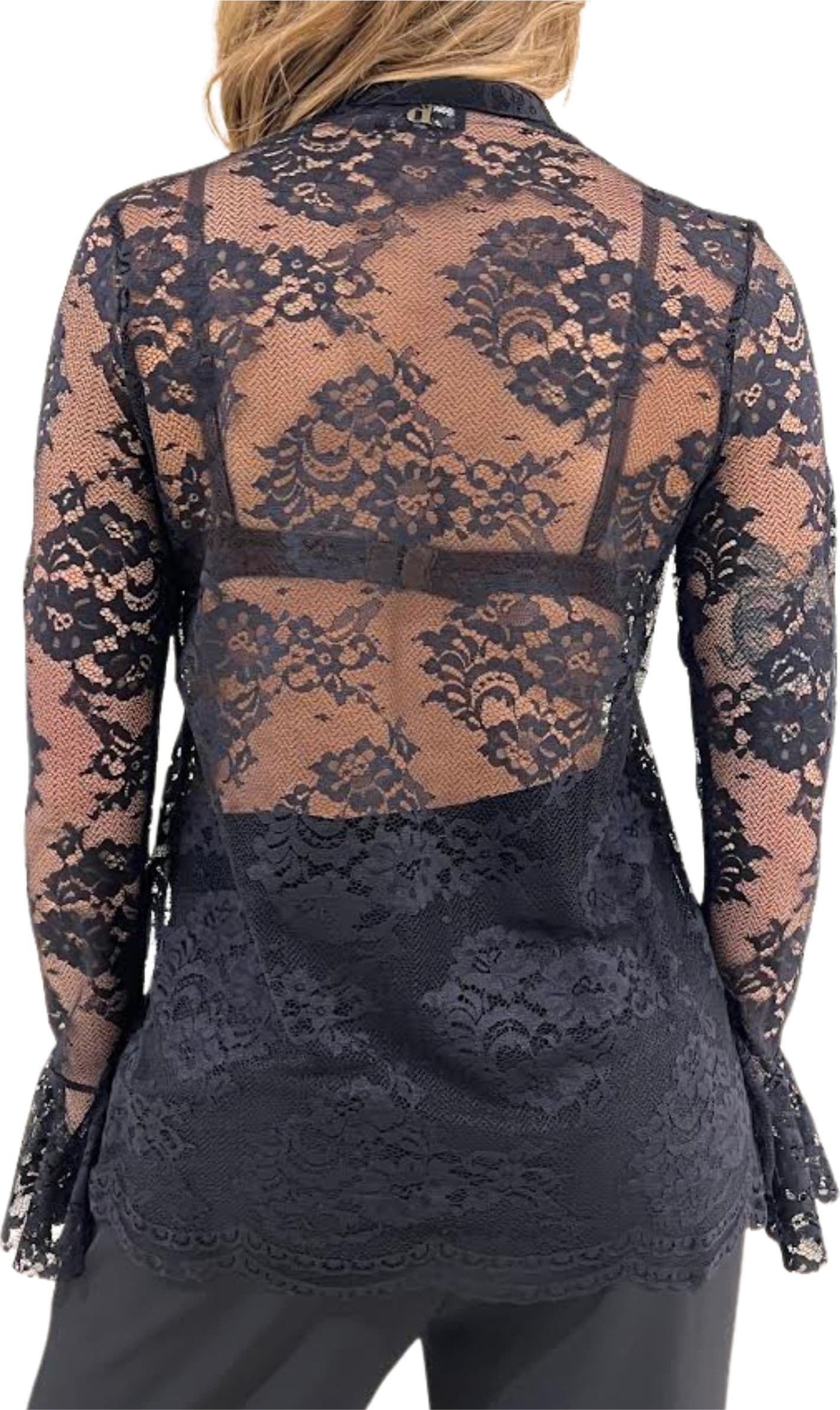 DIXIE Camicia Donna rouches in pizzo da donna in Bluse e camicie Drestige - Casamassima, commercioVirtuoso.it