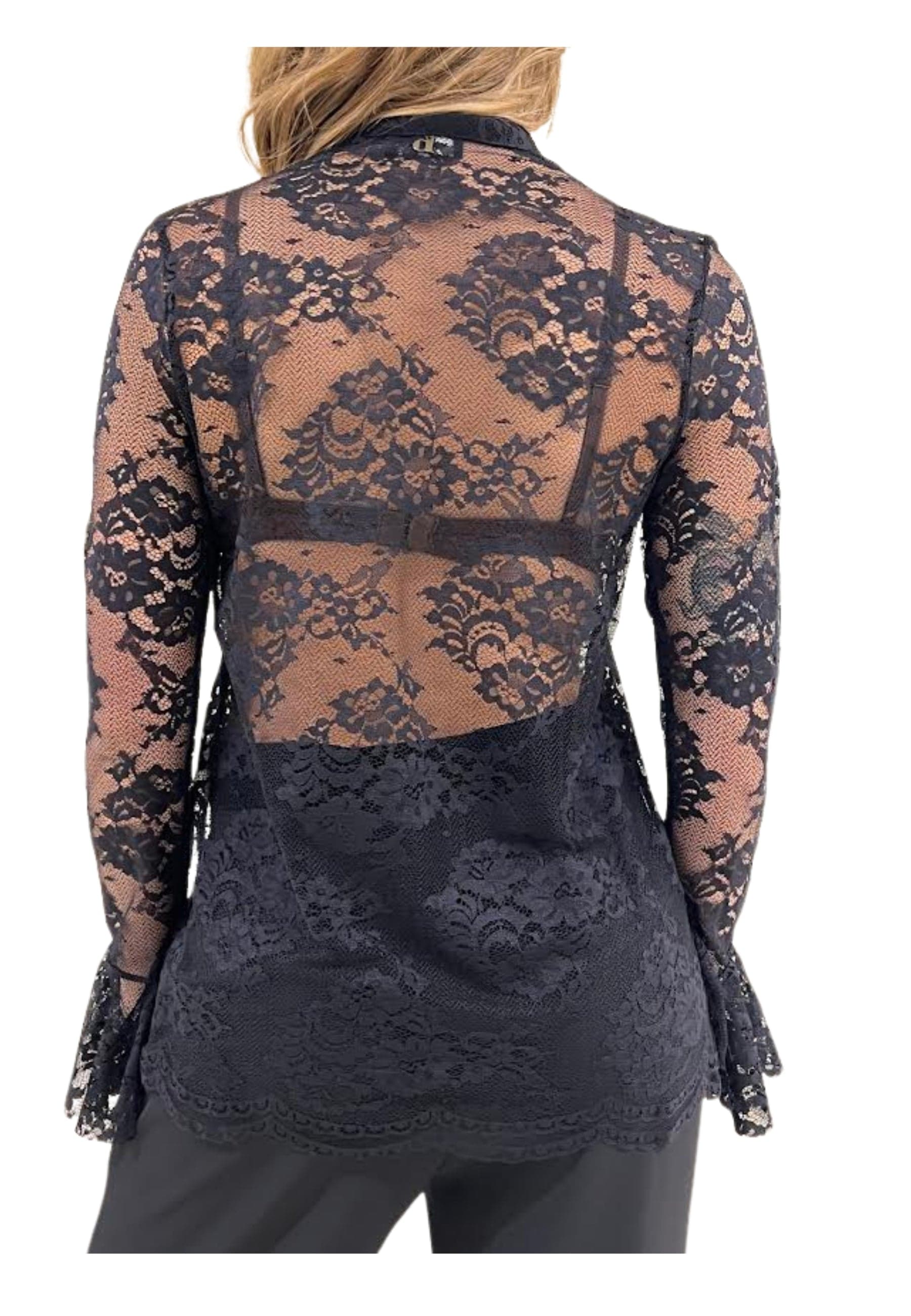 DIXIE Camicia Donna rouches in pizzo da donna in Bluse e camicie Drestige - Casamassima, commercioVirtuoso.it