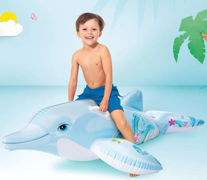 Delfino Gonfiabile Cavalcabile +3 Anni Cm.175X66 Peso Kg.0,80 (58535) Intex in Canotti e gonfiabili galleggianti BricoGo - Marano di Napoli, commercioVirtuoso.it