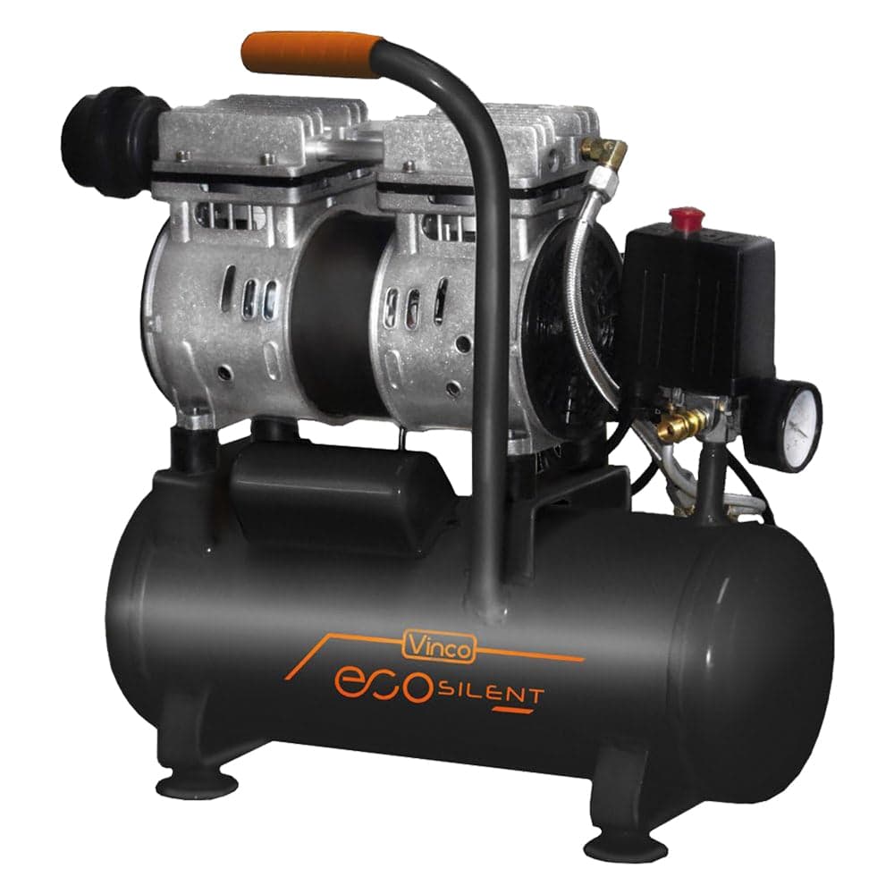 Compressore Super Silenziato Hp 1,5 Oil Free Vinco 50 lt