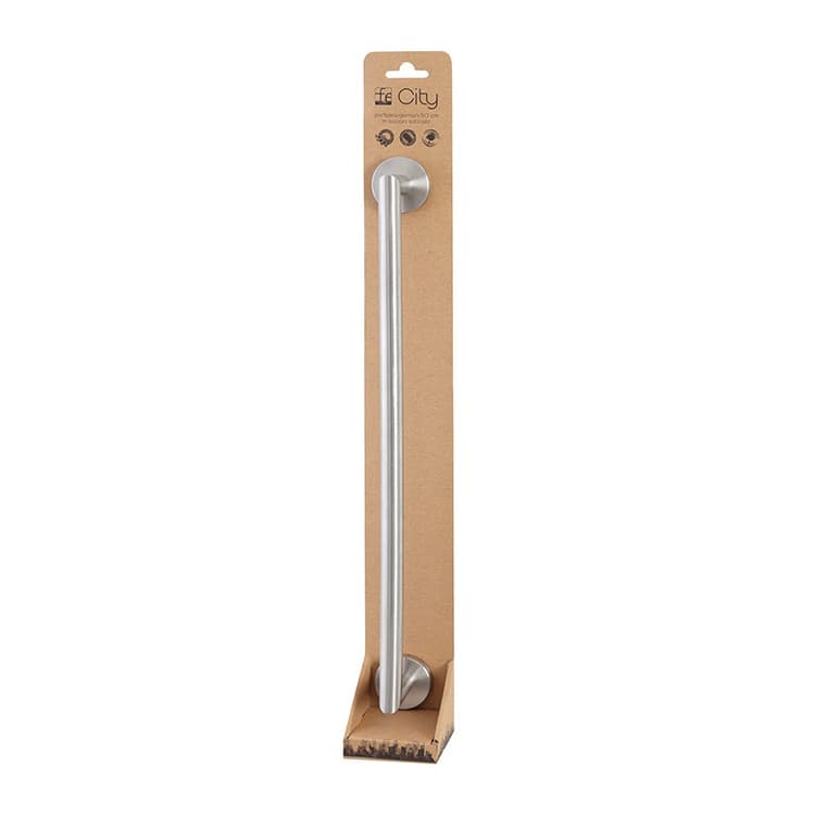 Porta Asciugamani Da Parete 50 Cm In Acciaio Inox Satinato Linea City Feridras in Portasciugamani da parete BricoGo - Marano di Napoli, commercioVirtuoso.it