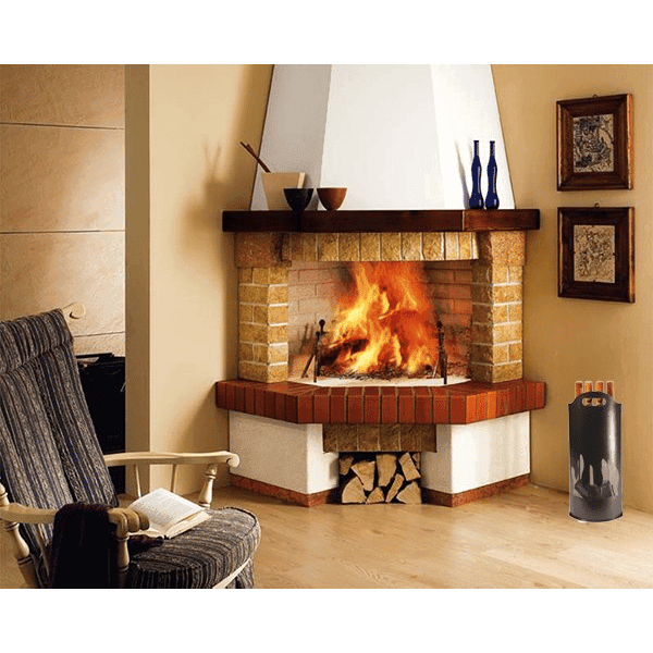 Gruppo Camino 'Fiamma' Ø Cm 25X60H - Made In Italy in Caminetti elettrici BricoGo - Marano di Napoli, commercioVirtuoso.it