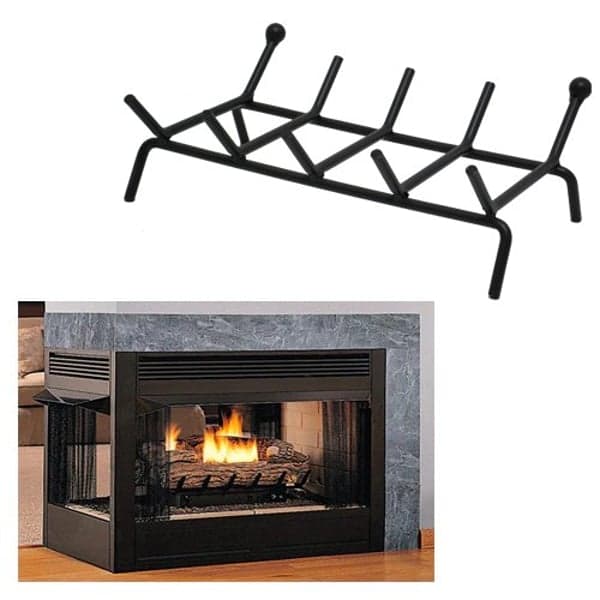 Brucialegna Con Sfera Per Camino 4 Barre, Cm 40X30X15H - Made In Italy in Culle portalegna BricoGo - Marano di Napoli, commercioVirtuoso.it