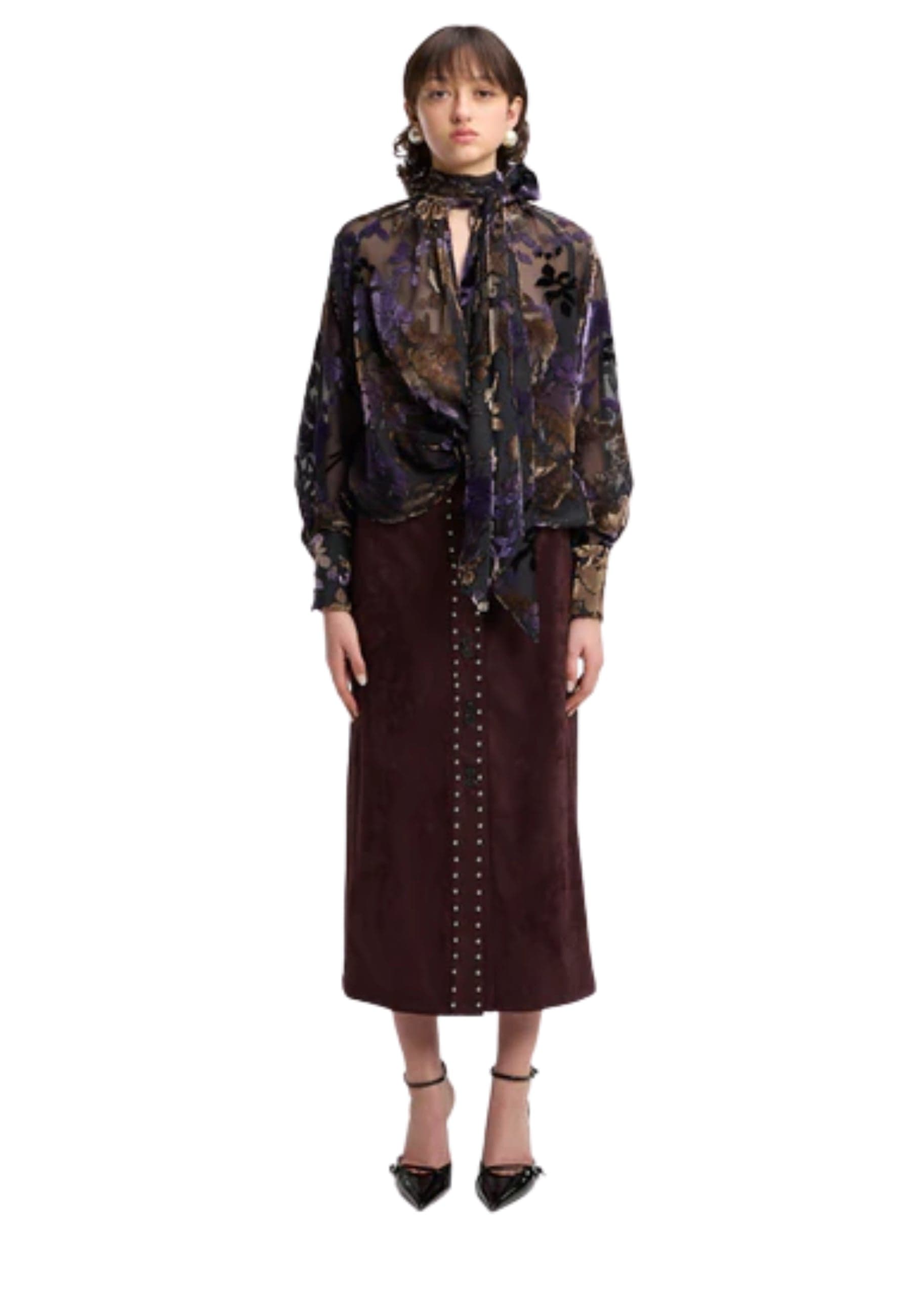 WEILI ZHENG GONNA Donna Weili Zheng IN CAMOSCIO CON BORCHIE da donna in Gonne Drestige - Casamassima, commercioVirtuoso.it