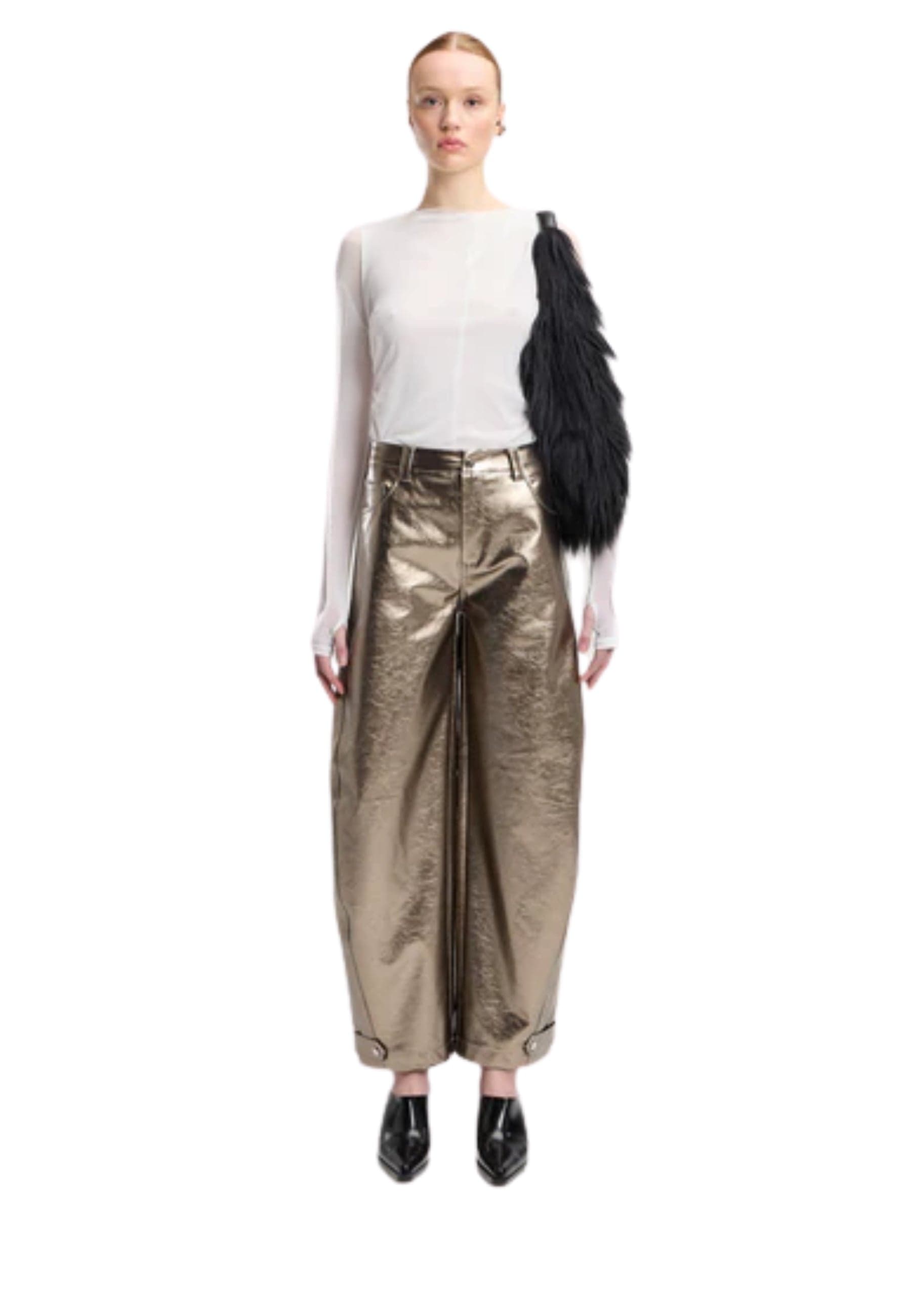 WEILI ZHENG PANTALONE Donna Weili Zheng IN VINILE da donna in Pantaloni Drestige - Casamassima, commercioVirtuoso.it