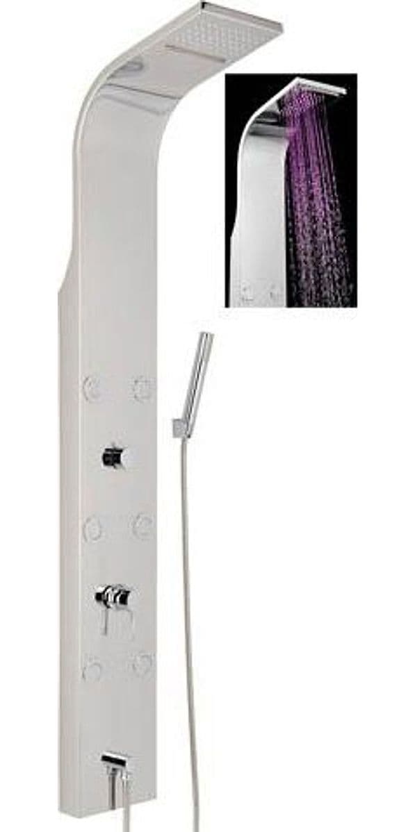 Parete Attrezzata Multifunzione Mod. Vittoria Con Led- Acciaio Inox Lucidato- Metaf- Pezzi 1 in Pareti attrezzate BricoGo - Marano di Napoli, commercioVirtuoso.it