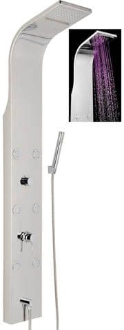 Parete Attrezzata Multifunzione Mod. Vittoria Con Led- Acciaio Inox Lucidato- Metaf- Pezzi 1 in Pareti attrezzate BricoGo - Marano di Napoli, commercioVirtuoso.it