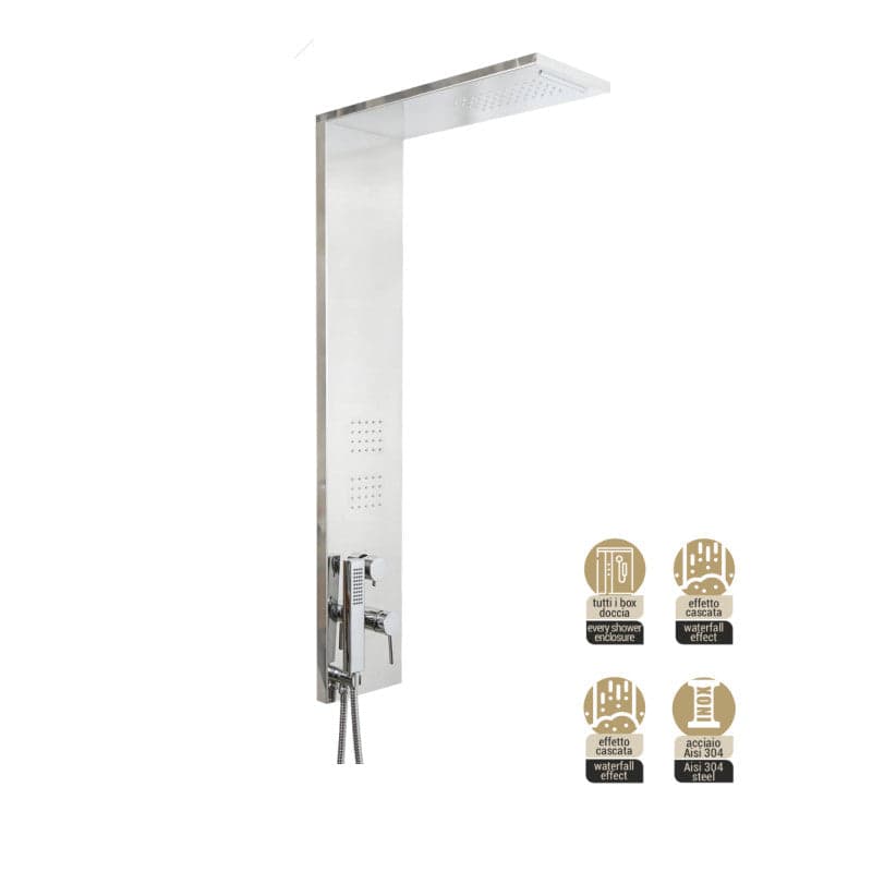 Parete Attrezzata Multifunzione Mod. Trend- Inox Lucido- Metaf- Pezzi 1 in Pareti attrezzate BricoGo - Marano di Napoli, commercioVirtuoso.it