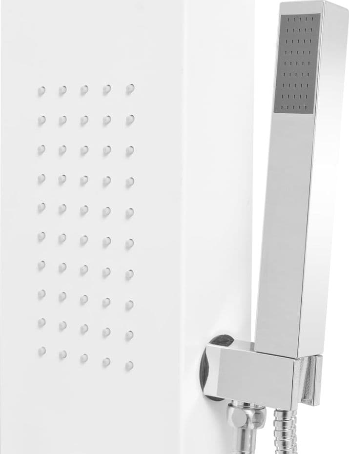 Parete Attrezzata Multifunzione Mod. Manhattan Alluminio- Bianco- Metaf- Pezzi 1 in Pareti attrezzate BricoGo - Marano di Napoli, commercioVirtuoso.it