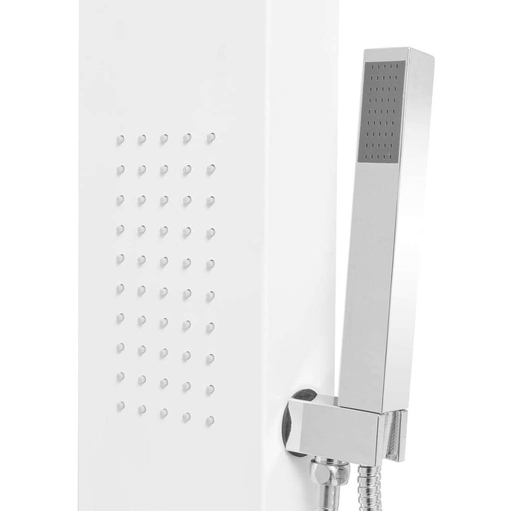 Parete Attrezzata Multifunzione Mod. Manhattan Alluminio- Bianco- Metaf- Pezzi 1 in Pareti attrezzate BricoGo - Marano di Napoli, commercioVirtuoso.it