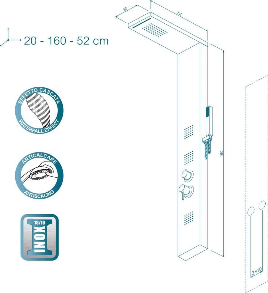 Parete Attrezzata Multifunzione Mod. Manhattan Alluminio- Bianco- Metaf- Pezzi 1 in Pareti attrezzate BricoGo - Marano di Napoli, commercioVirtuoso.it
