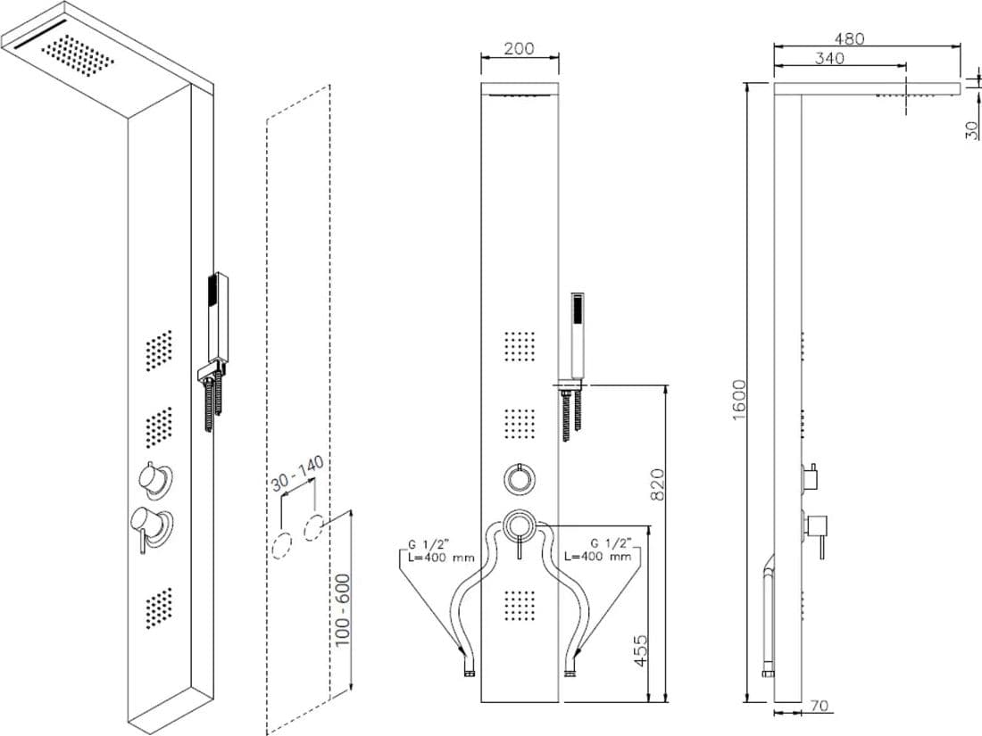 Parete Attrezzata Multifunzione Mod. Broadway- Acciaio Inox Lucidato- Metaf- Pezzi 1 in Pareti attrezzate BricoGo - Marano di Napoli, commercioVirtuoso.it