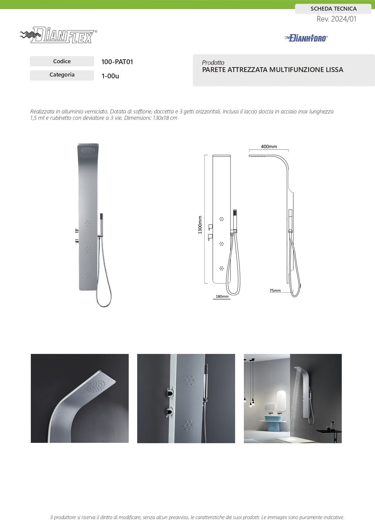 Parete Attrezzata Multifunzione Mod. Lissa- Alluminio Verniciato- Dh- Pezzi 1 in Pareti attrezzate BricoGo - Marano di Napoli, commercioVirtuoso.it
