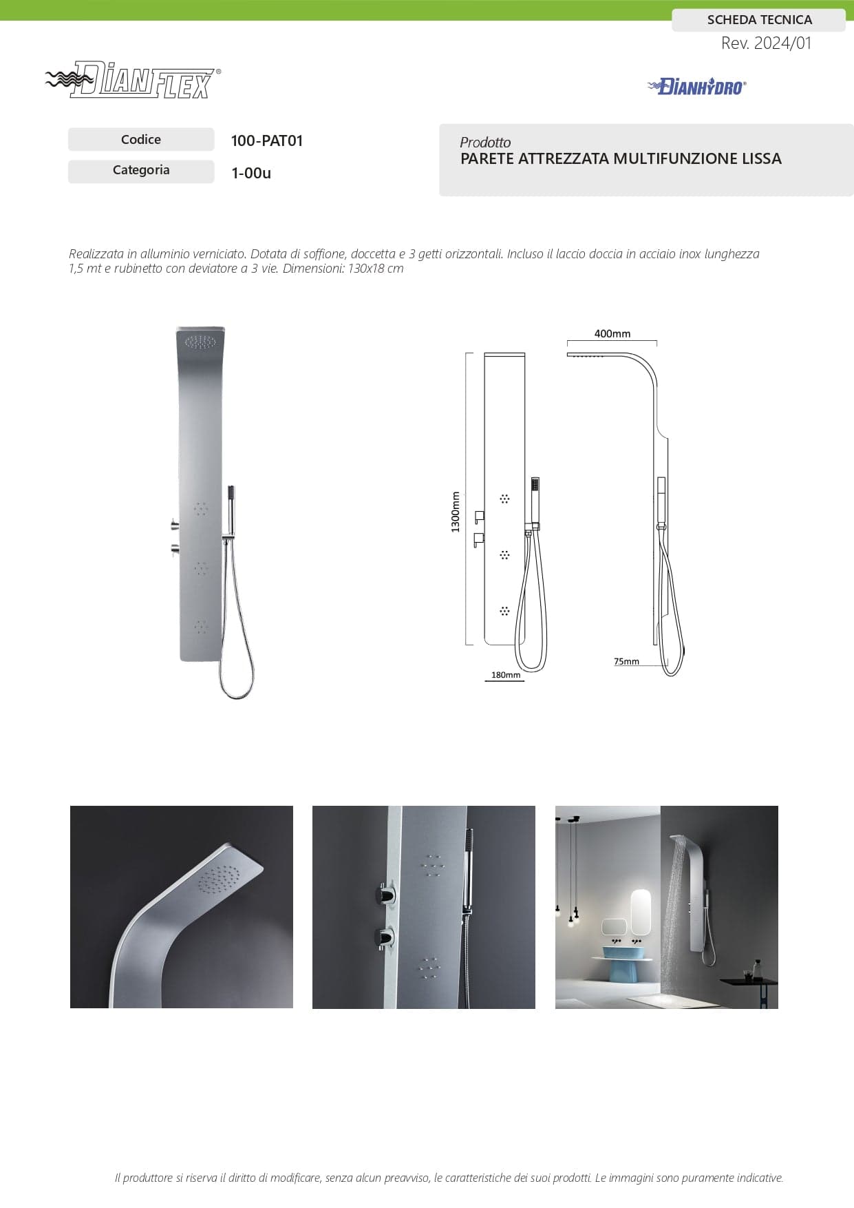 Parete Attrezzata Multifunzione Mod. Lissa- Alluminio Verniciato- Dh- Pezzi 1 in Pareti attrezzate BricoGo - Marano di Napoli, commercioVirtuoso.it