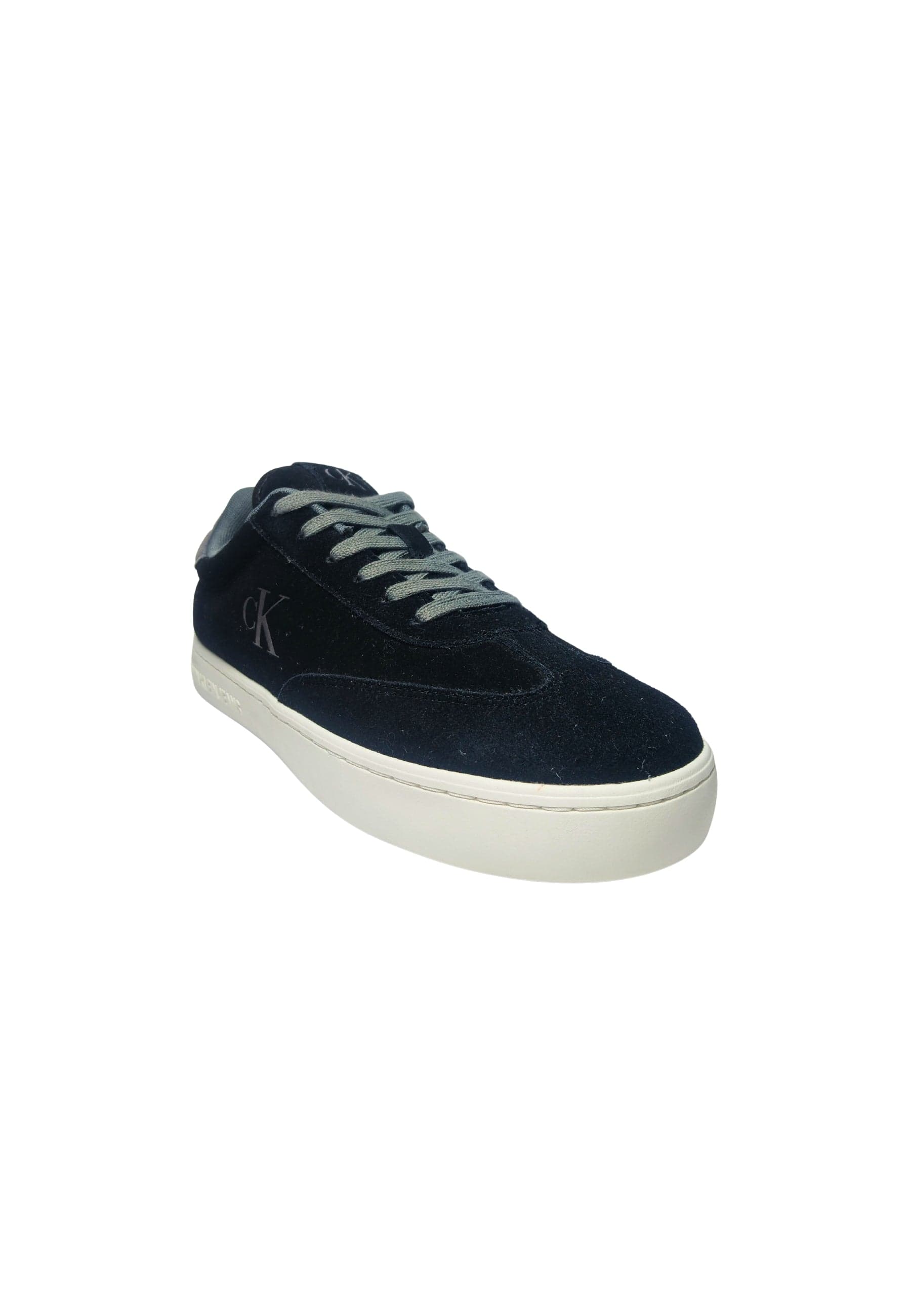 CALVIN KLEIN JEANS Scarpe Uomo Calvin Klein Jeans Sneakers basse, logo laterale, lacci grigio da uomo in Sneaker casual Drestige - Casamassima, commercioVirtuoso.it