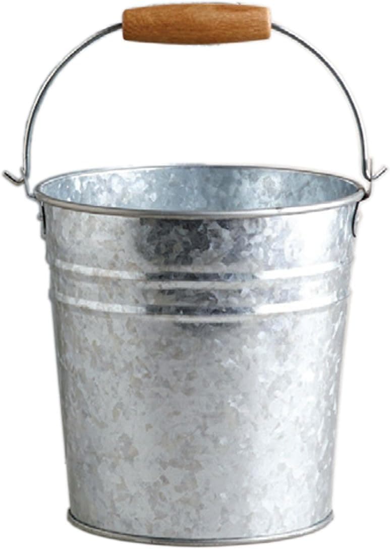 Secchio Zincato 10 Litri Con Manico In Ferro E Inserto In Legno Resistente E Anticorrosione in Secchi BricoGo - Marano di Napoli, commercioVirtuoso.it