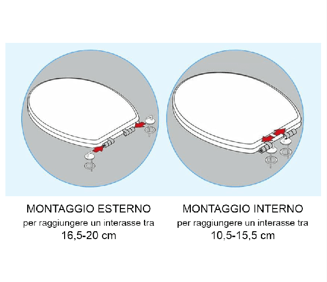 Sedile Wc Per Disabili Universale Matteo Bianco In Mdf Con Cerniere Regolabili Passanti Dh in Sedili WC BricoGo - Marano di Napoli, commercioVirtuoso.it