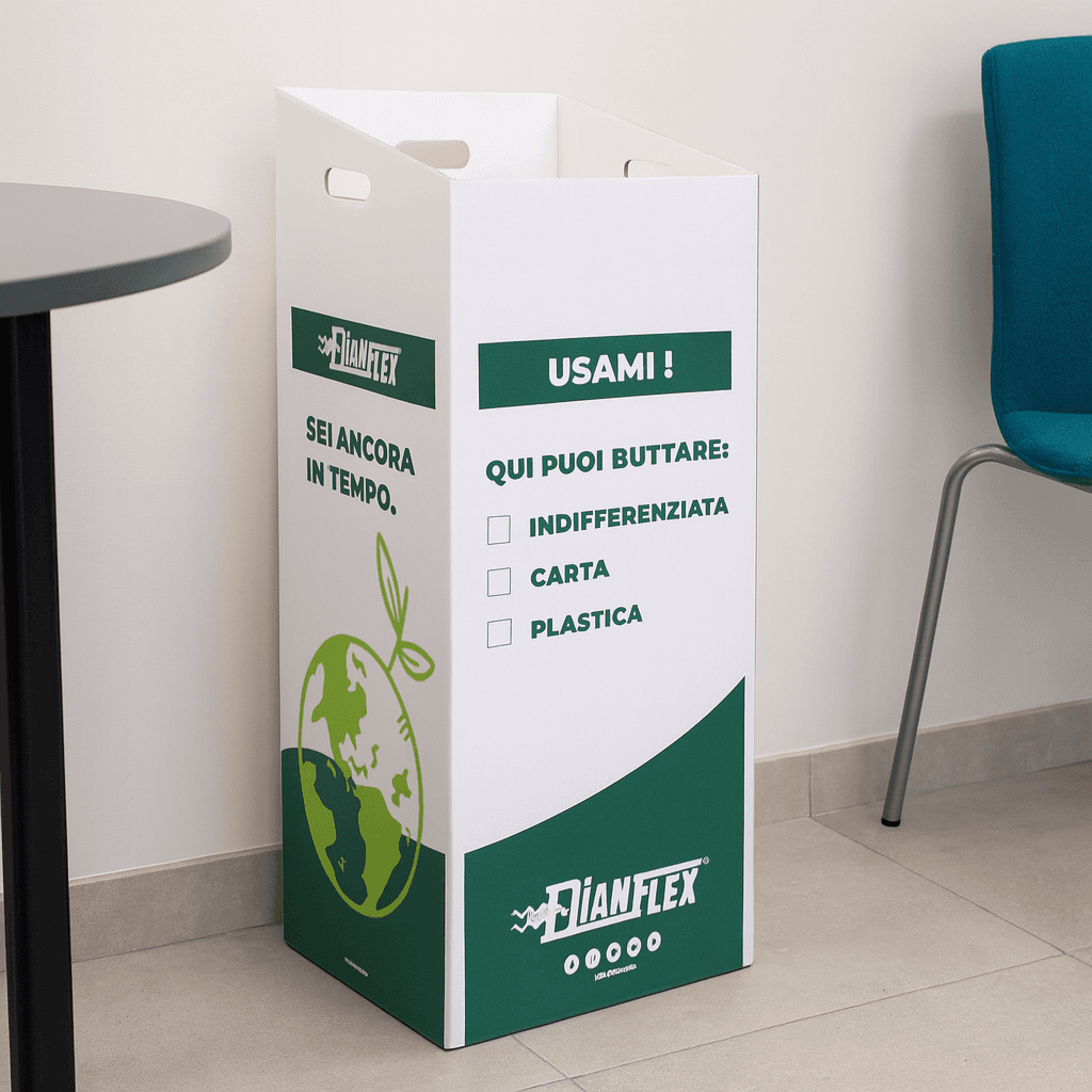 Ecobox Raccolta Differenziata In Cartone Automontante Con Maniglie 38X38X80 Cm Dh in Sistemi di contenitori per raccolta differenziata BricoGo - Marano di Napoli, commercioVirtuoso.it