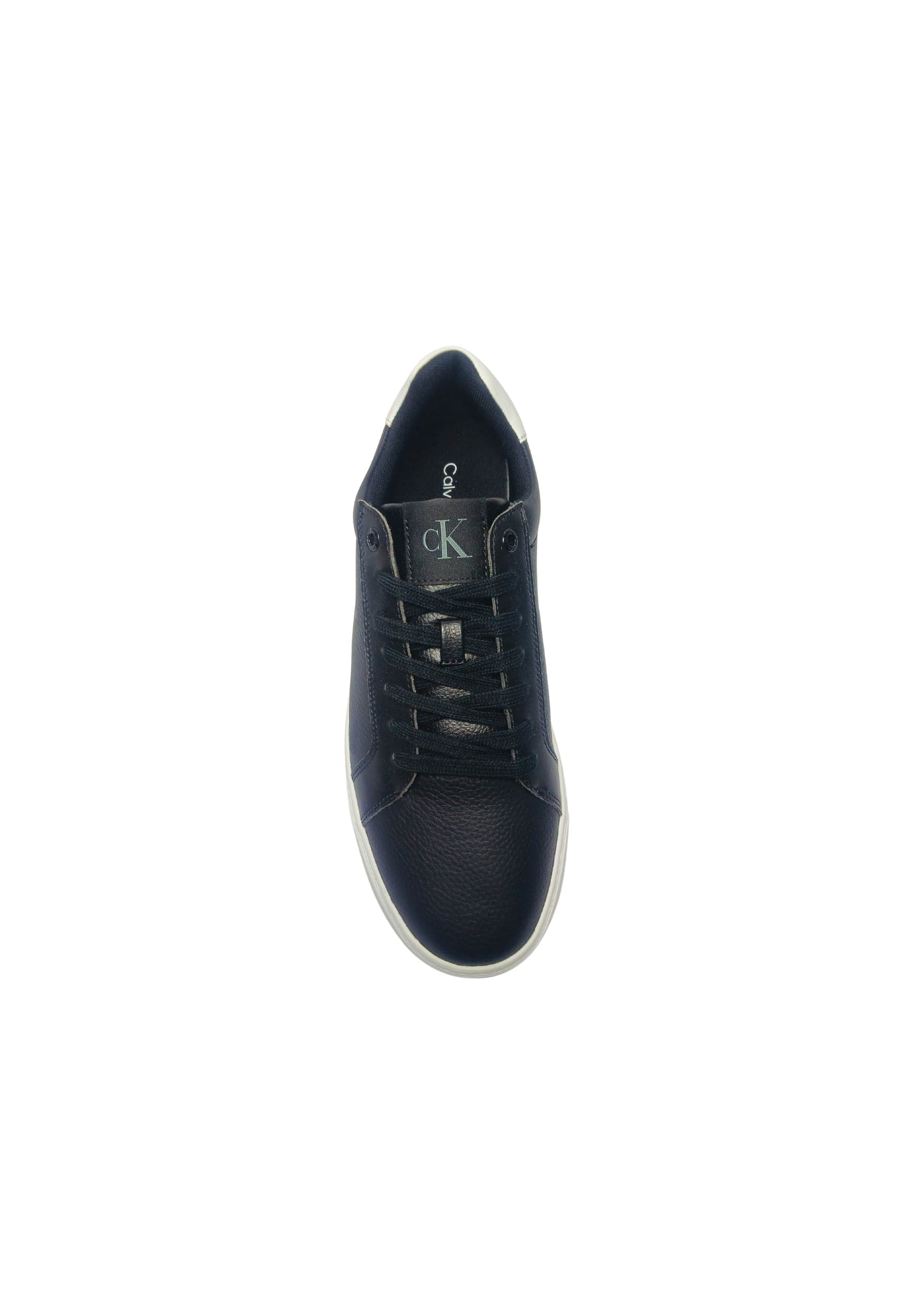 CALVIN KLEIN JEANS Scarpe Uomo Calvin Klein Jeans Sneakers basse, con logo laterale, lacci neri da uomo in Sneaker casual Drestige - Casamassima, commercioVirtuoso.it