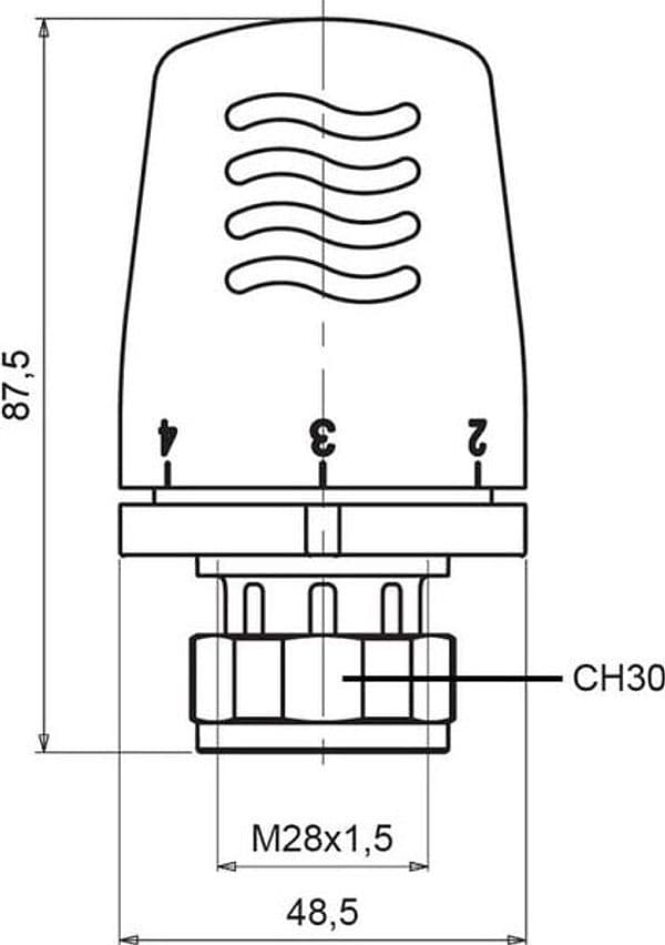 Testa Termostatica M28 Per Valvole Termostatiche Regolazione Temperatura Icma in Accessori BricoGo - Marano di Napoli, commercioVirtuoso.it