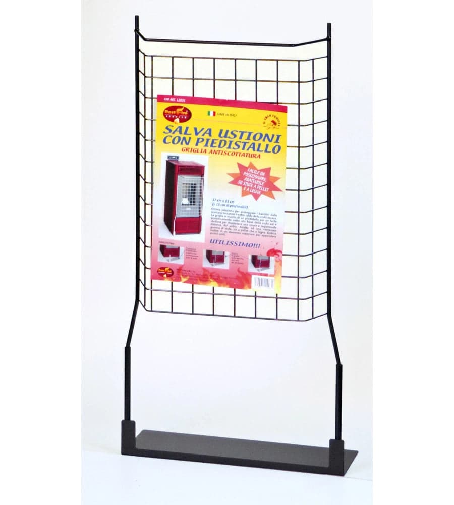 Griglia Salvaustioni Con Piedistallo 37X18X83 Cm Per Stufe A Pellet E Legna Con Appendino Superiore in Forni caminetto BricoGo - Marano di Napoli, commercioVirtuoso.it