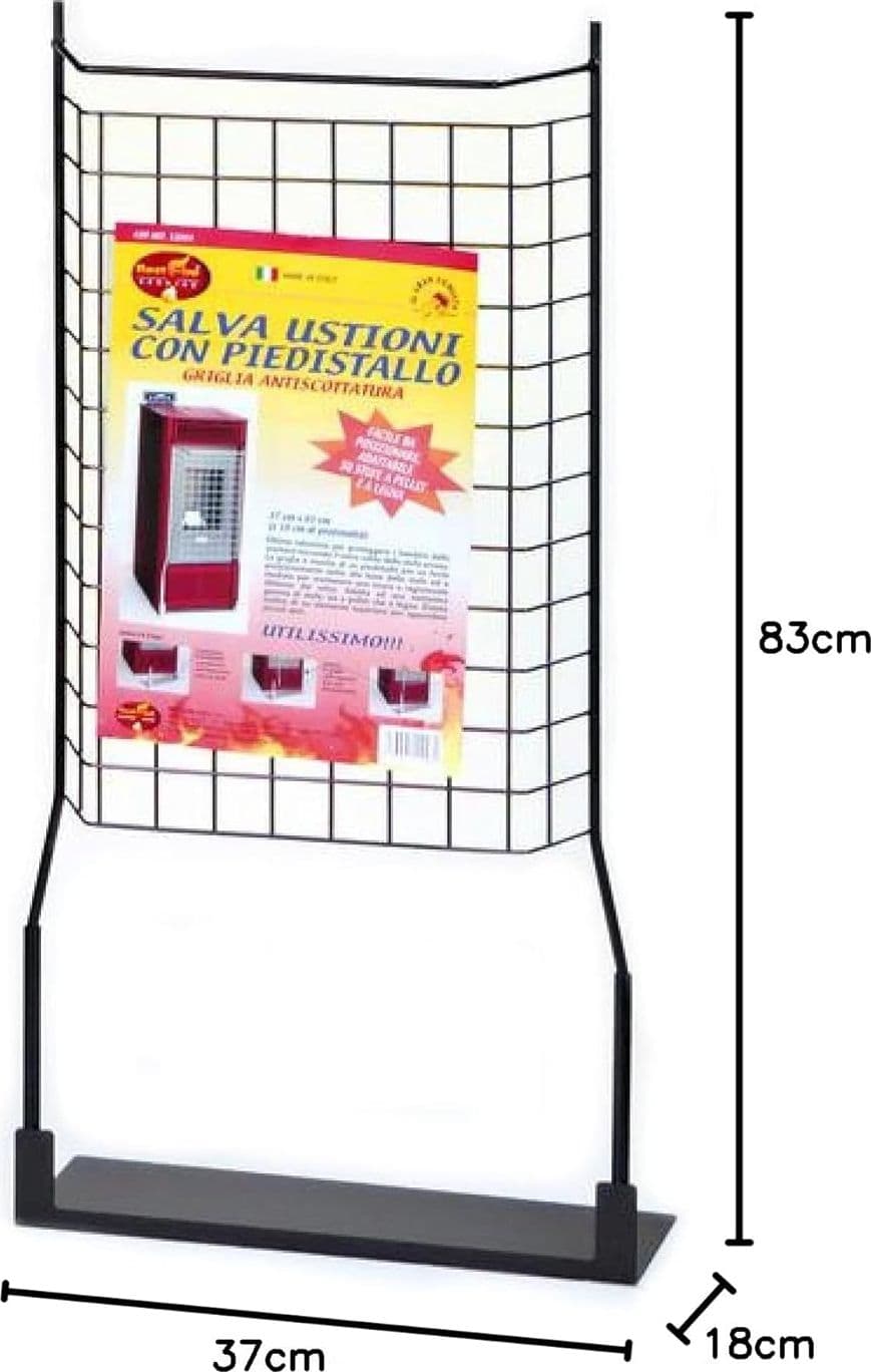 Griglia Salvaustioni Con Piedistallo 37X18X83 Cm Per Stufe A Pellet E Legna Con Appendino Superiore in Forni caminetto BricoGo - Marano di Napoli, commercioVirtuoso.it