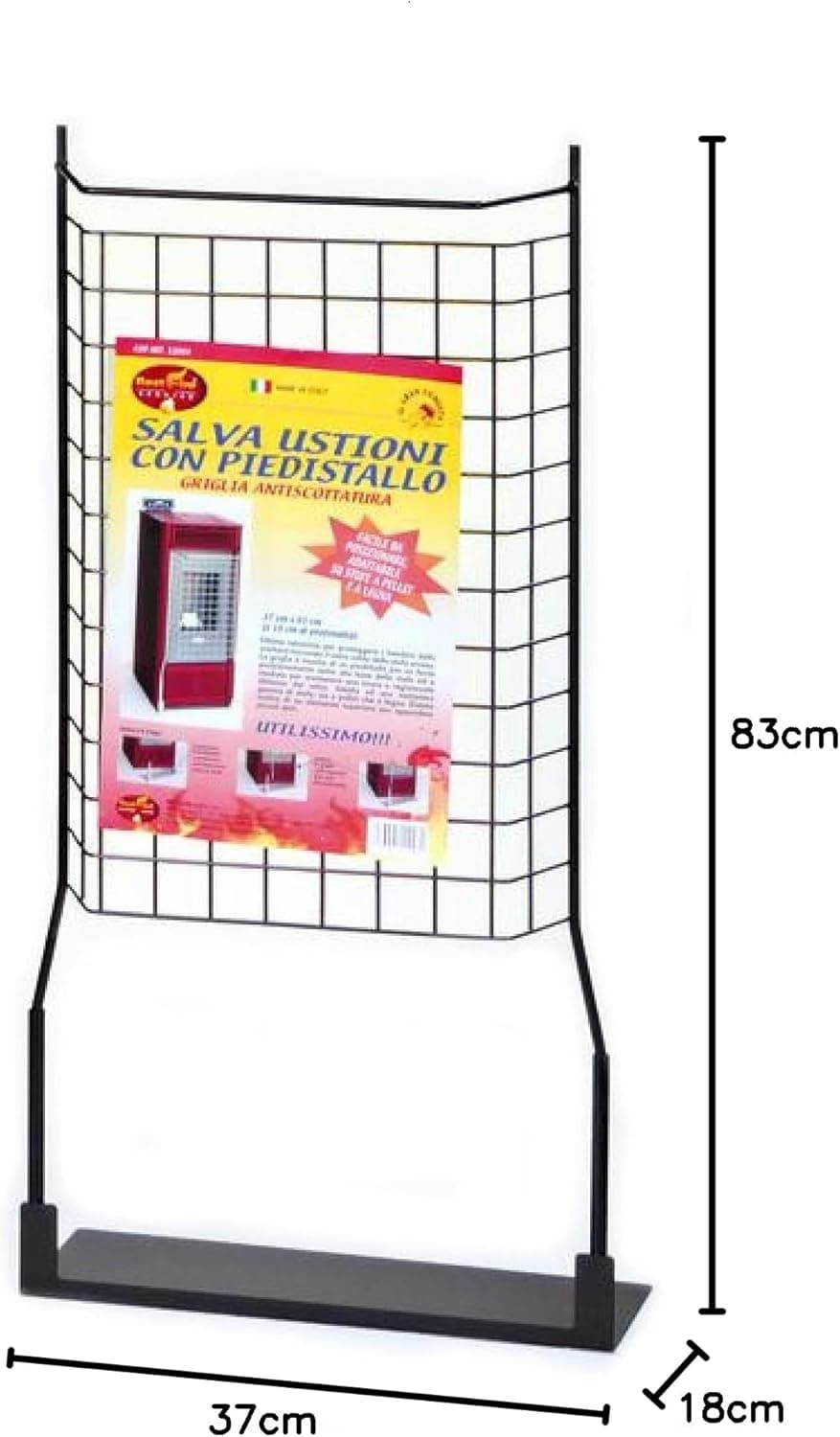 Griglia Salvaustioni Con Piedistallo 37X18X83 Cm Per Stufe A Pellet E Legna Con Appendino Superiore in Forni caminetto BricoGo - Marano di Napoli, commercioVirtuoso.it