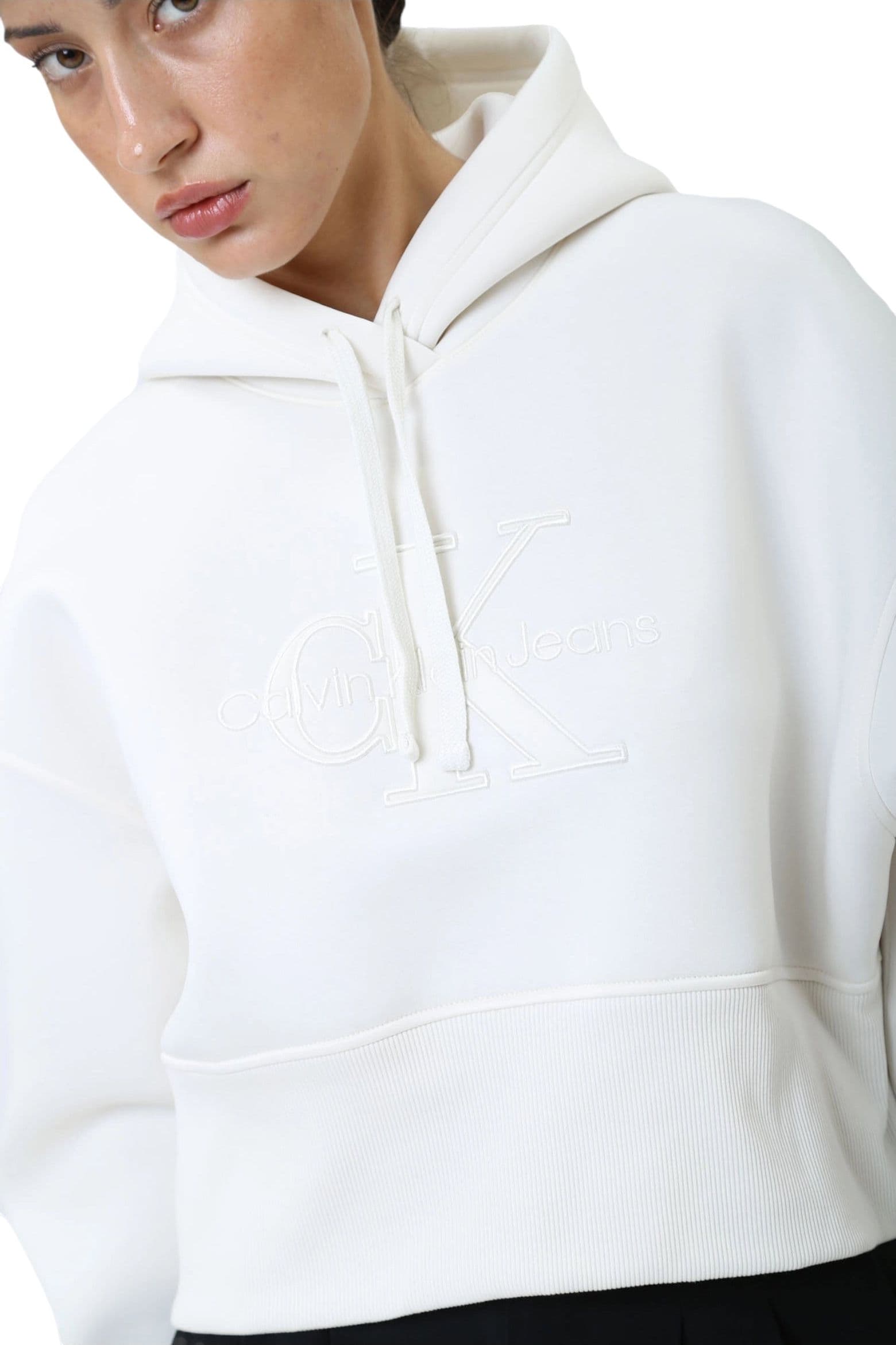 CALVIN KLEIN JEANS Felpa Cappuccio con Logo Donna Calvin Klein Jeans da donna in Felpe con cappuccio Drestige - Casamassima, commercioVirtuoso.it