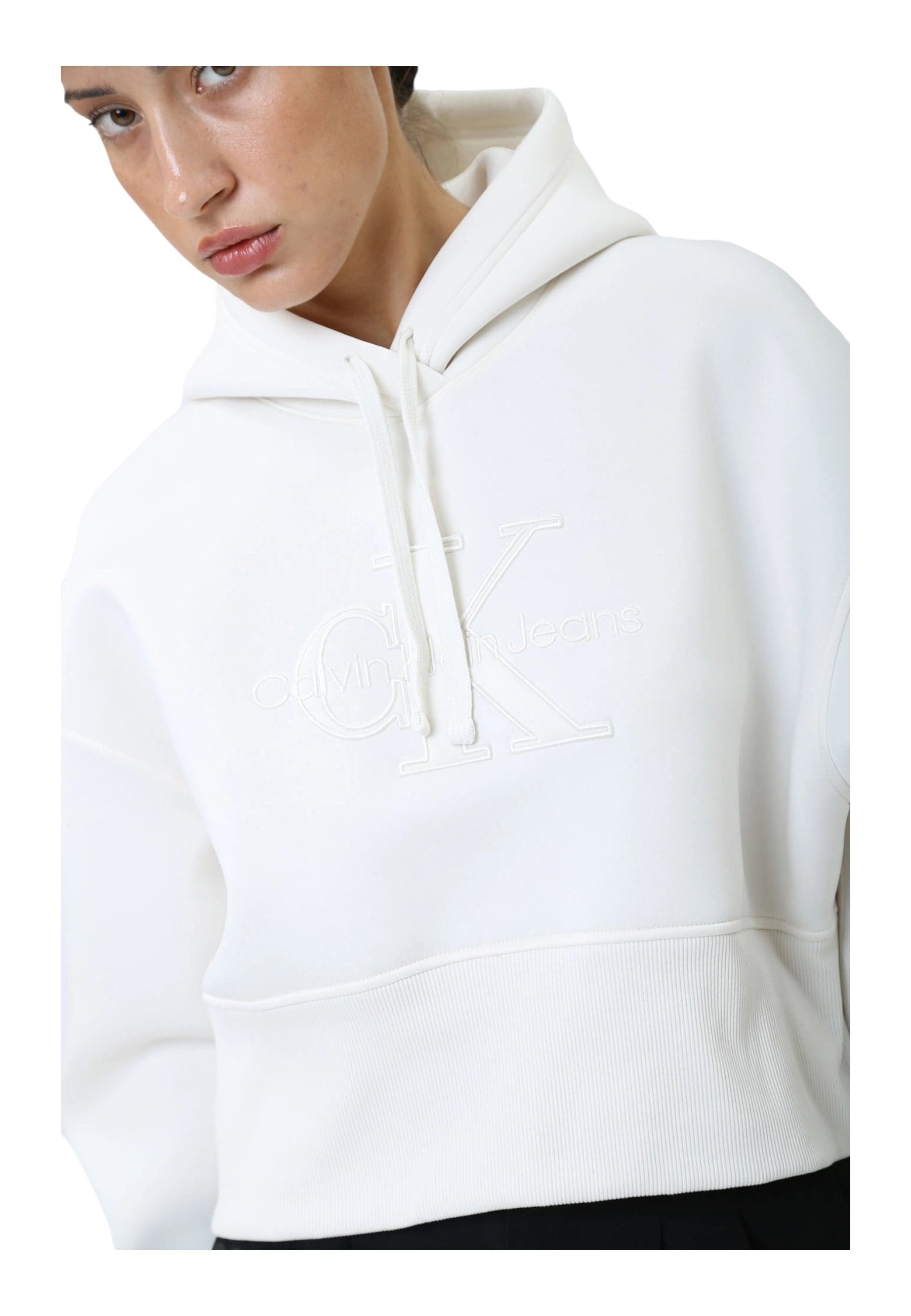 CALVIN KLEIN JEANS Felpa Cappuccio con Logo Donna Calvin Klein Jeans da donna in Felpe con cappuccio Drestige - Casamassima, commercioVirtuoso.it