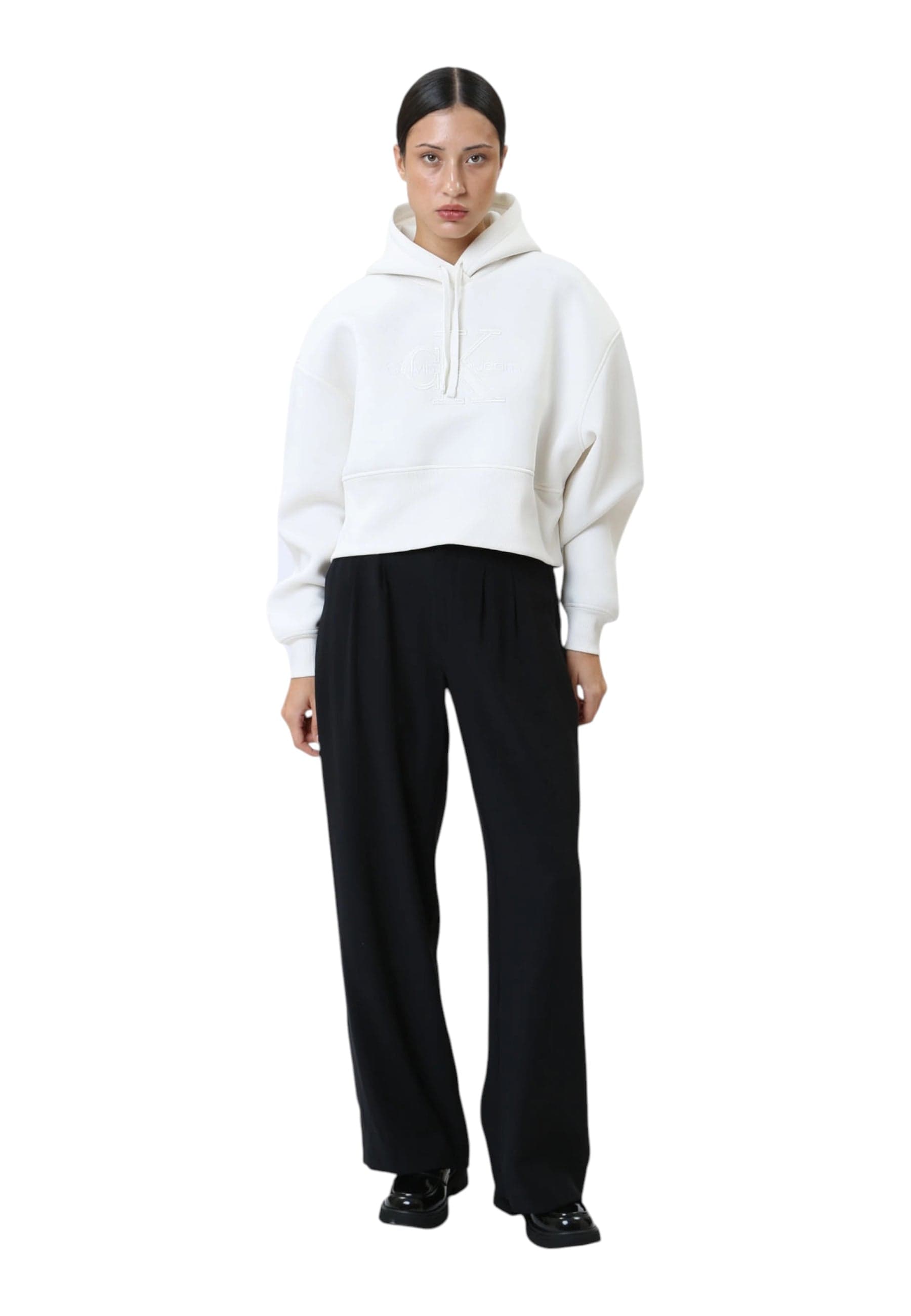 CALVIN KLEIN JEANS Felpa Cappuccio con Logo Donna Calvin Klein Jeans da donna in Felpe con cappuccio Drestige - Casamassima, commercioVirtuoso.it