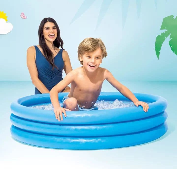Intex Piscina Tonda Gonfiabile Crystal Blu Cm. 114X25 H (Lt. 156) in Piscine gonfiabili BricoGo - Marano di Napoli, commercioVirtuoso.it