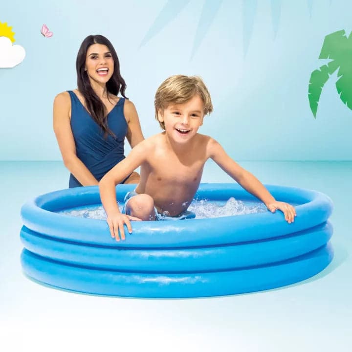 Intex Piscina Tonda Gonfiabile Crystal Blu Cm. 114X25 H (Lt. 156) in Piscine gonfiabili BricoGo - Marano di Napoli, commercioVirtuoso.it