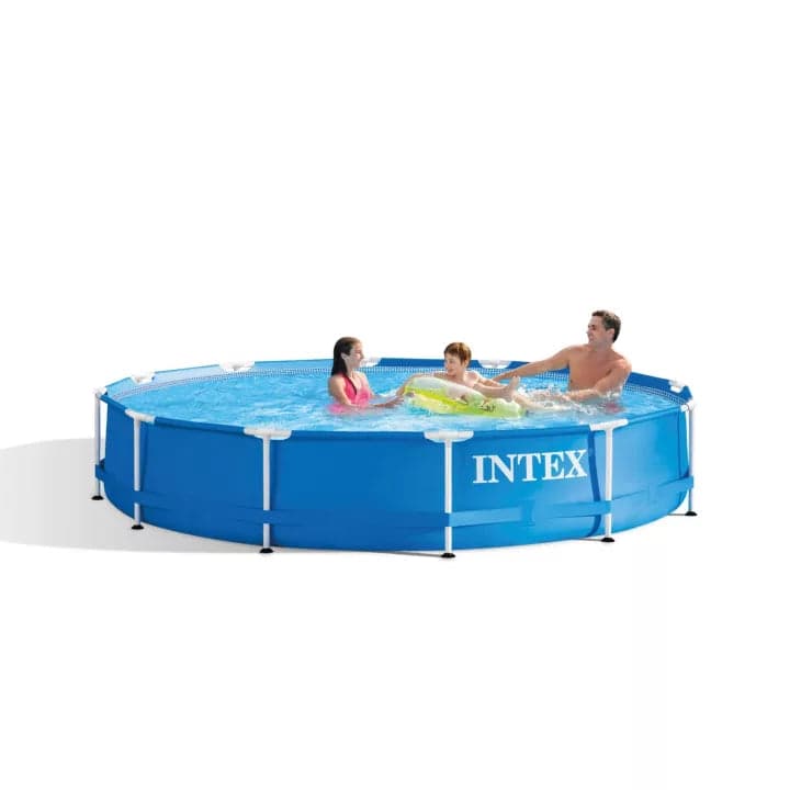 Intex Piscina Tonda Frame Telaio Portante Con Pompa Filtro Ø Cm. 366X76 H in Piscine fuoriterra BricoGo - Marano di Napoli, commercioVirtuoso.it