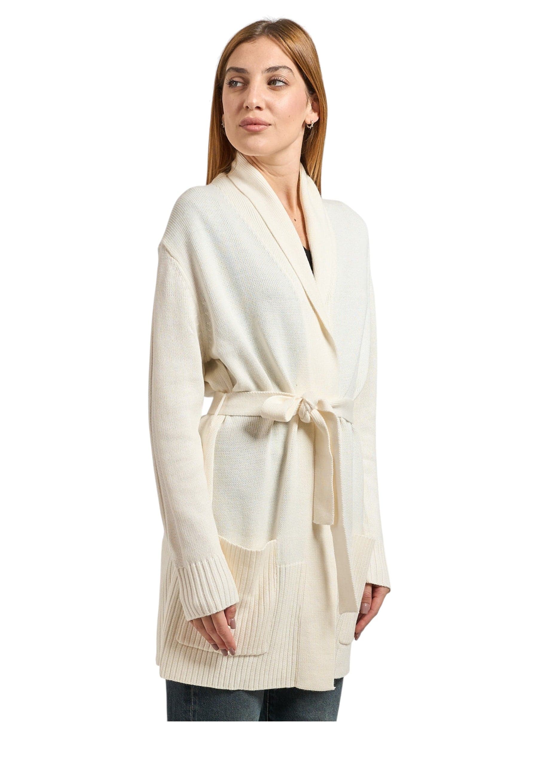 AX-ARMANI Cardigan Donna AX-Armani 0766af13774-ne 3/4 con cinta da donna in Cardigan Drestige - Casamassima, commercioVirtuoso.it