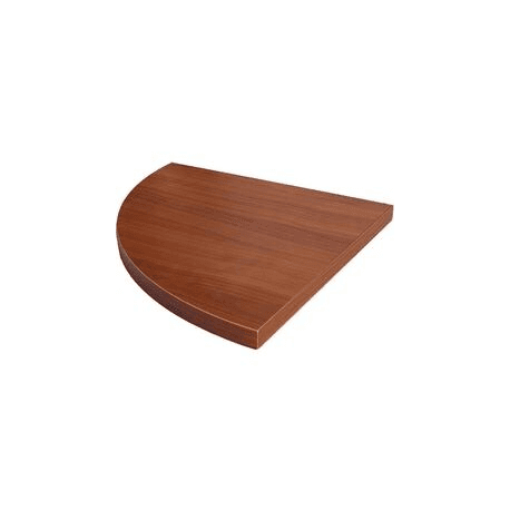 Mensola in Truciolare ad Angolo 25 x 25 x 1,8 Noce Medio Ecopan 5 Pezzi