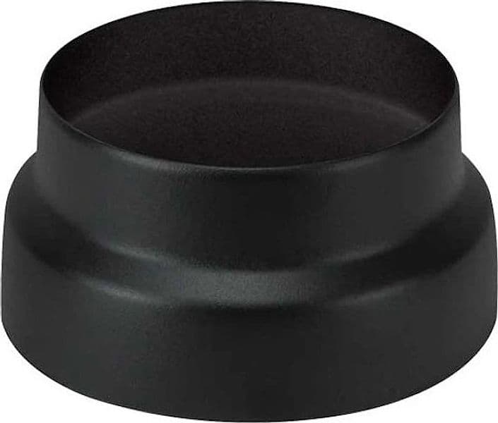 Riduzione Smaltata Classic Diametro 130 a 100 mm Colore Nero per Stufe