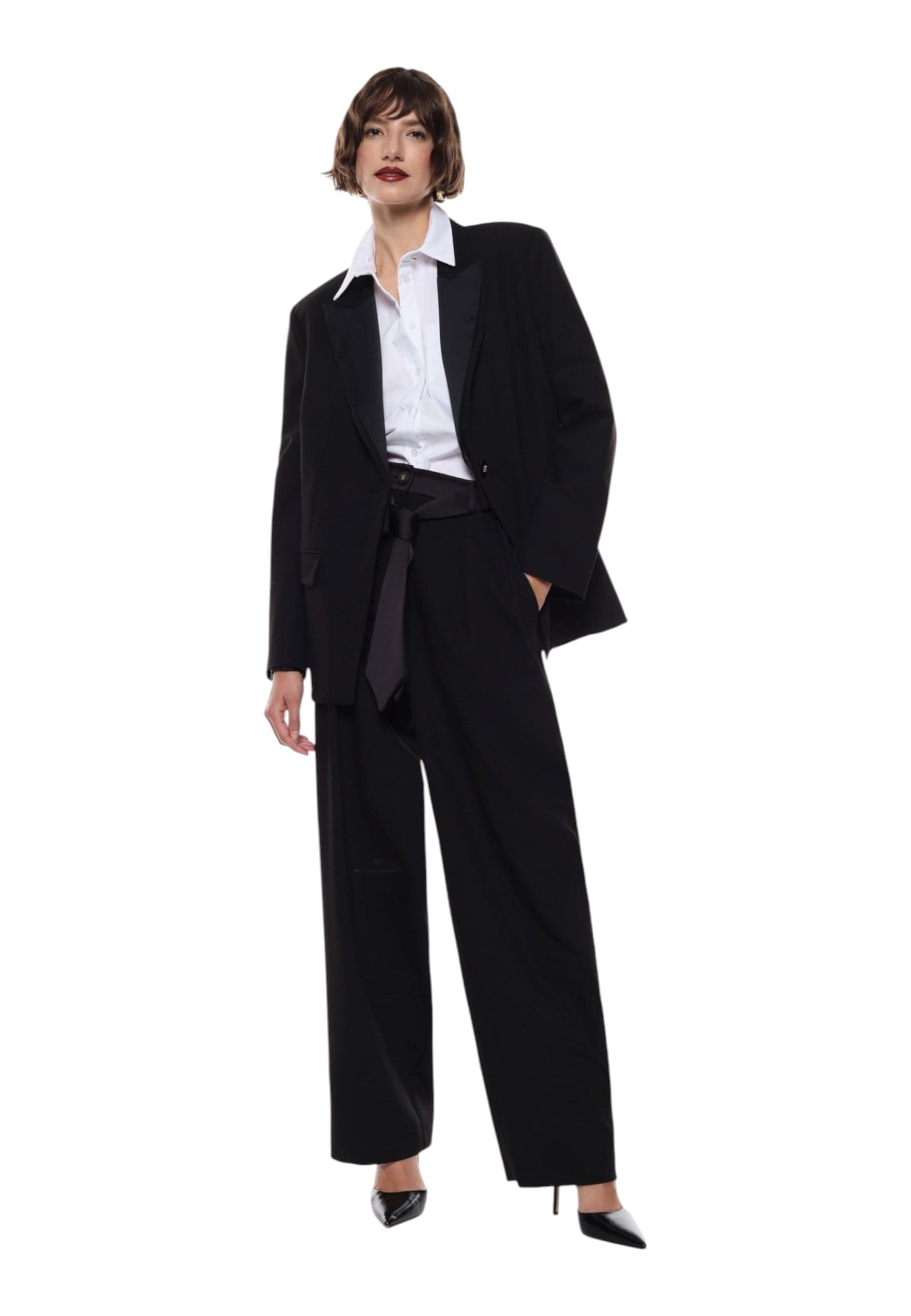 IMPERIAL Pantaloni ampi a vita alta Donna Imperial da donna in Pantaloni Drestige - Casamassima, commercioVirtuoso.it