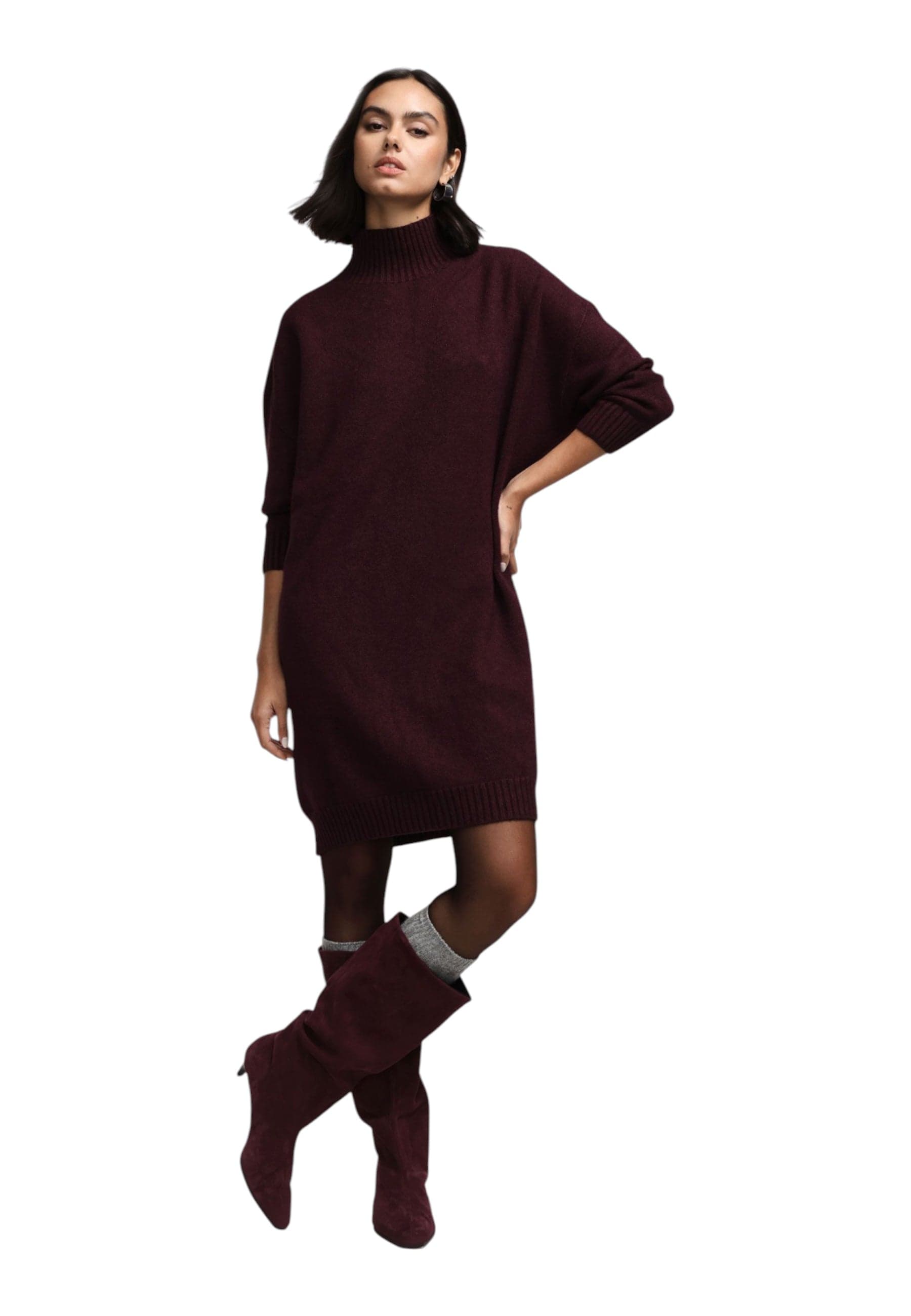 PLEASE Maglione lungo a collo alto vestibilita morbida Donna Please da donna in Maglioni Drestige - Casamassima, commercioVirtuoso.it