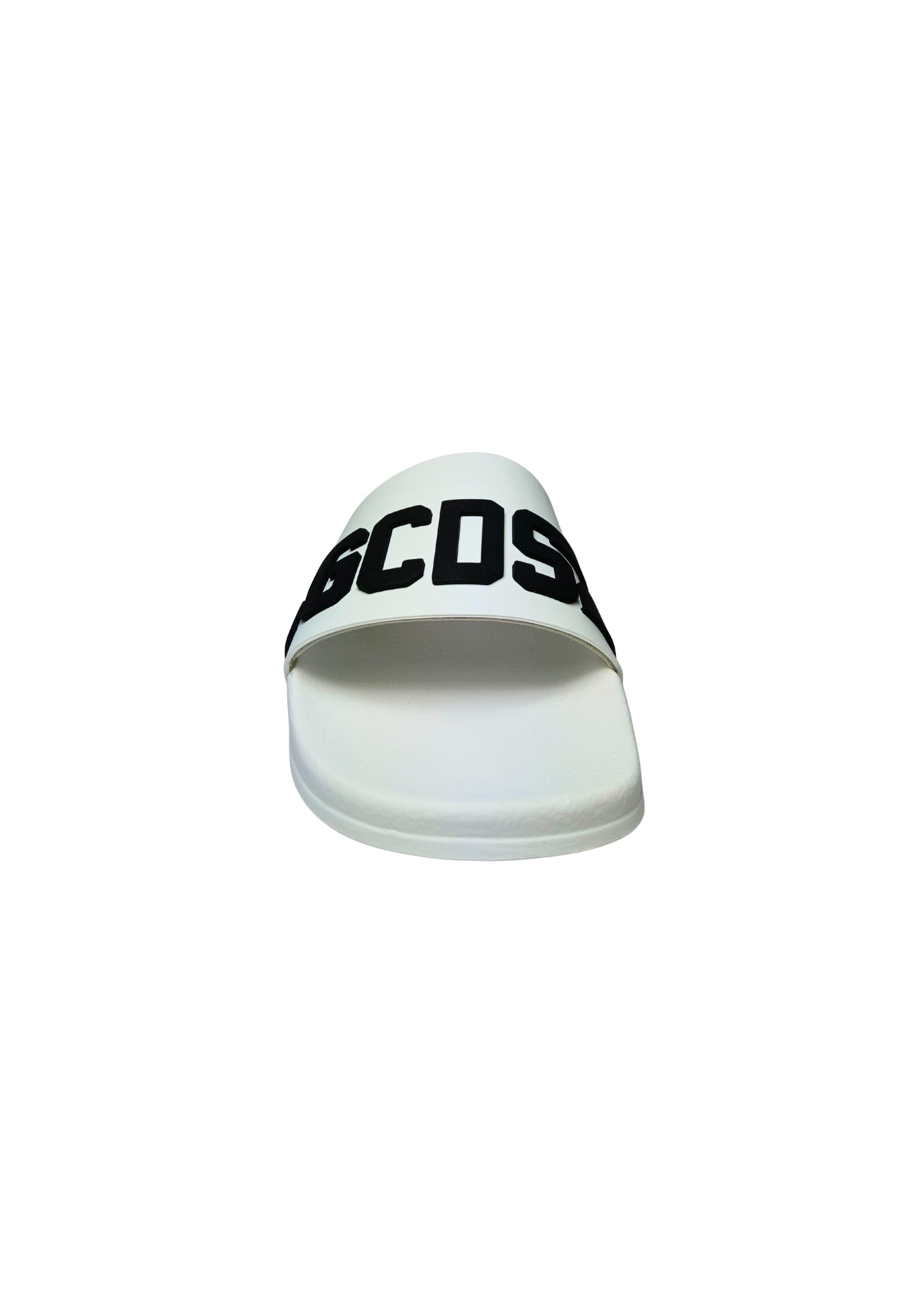 GCDS Scarpe Uomo Sliders logo chain white-black da uomo in Sneaker casual Drestige - Casamassima, commercioVirtuoso.it