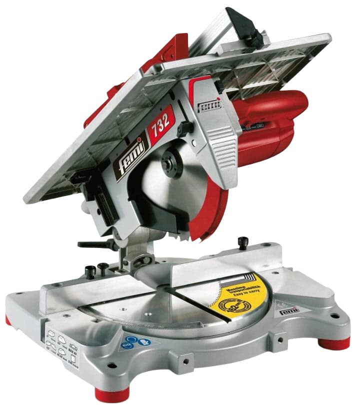 Troncatrice Combinata per Legno ed Alluminio ''732'' 1550 W Ø 254 mm Femi