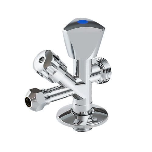 Rubinetto Combinato Sottolavabo - Lavatrice- 1/2 X 3/4 X 3/8 X 10- Dh- Pezzi 1