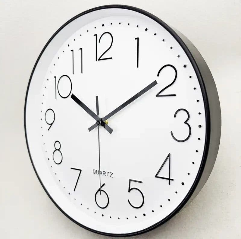Orologio da parete al quarzo moderno da 12 pollici numeri arabi silenzioso in Orologi da parete CL Store - Battipaglia, commercioVirtuoso.it