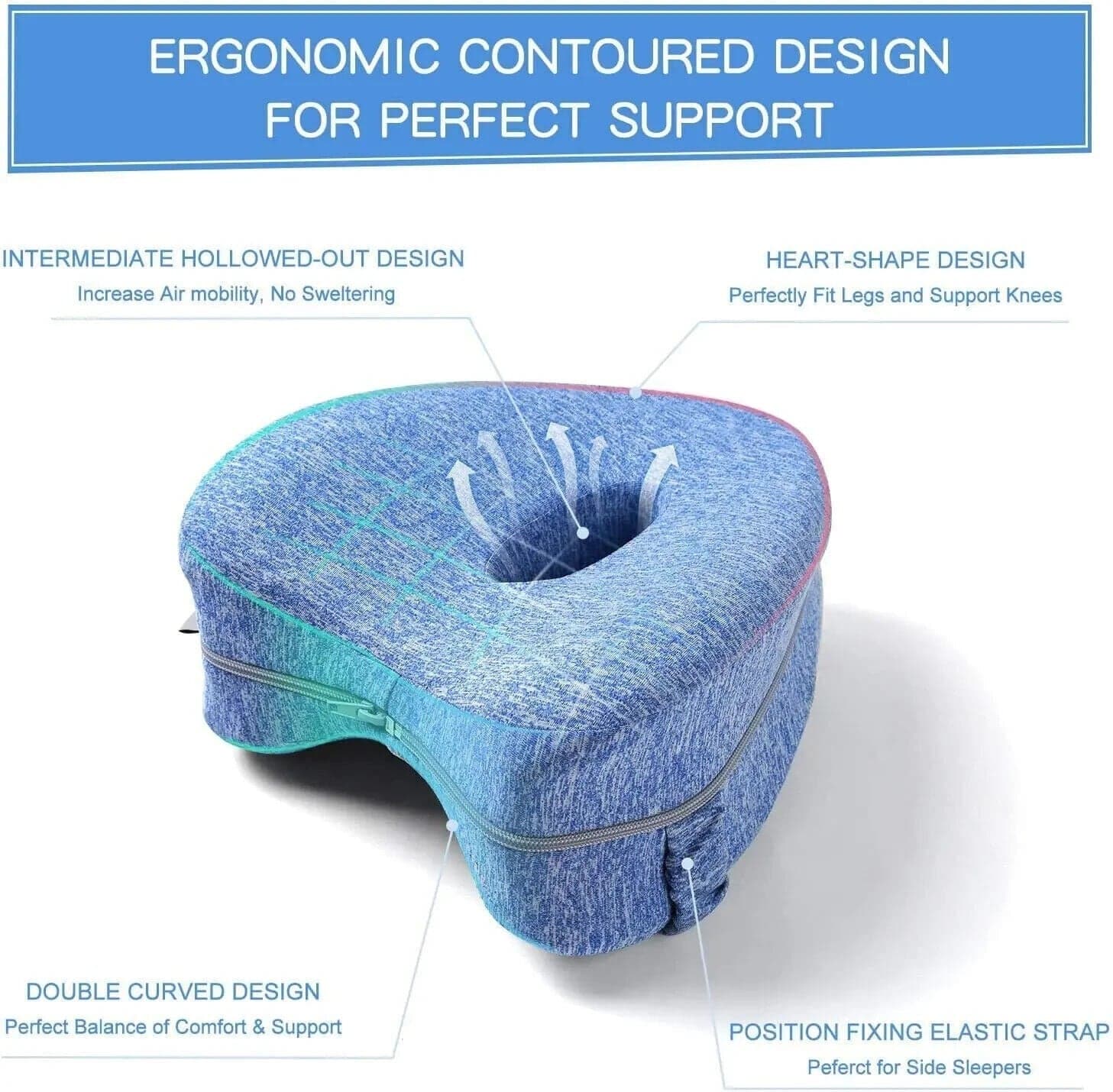 Cuscino Per Gambe Memory Foam Supporto Ortopedico Ginocchia Schiena in Cuscini per le gambe CL Store - Battipaglia, commercioVirtuoso.it