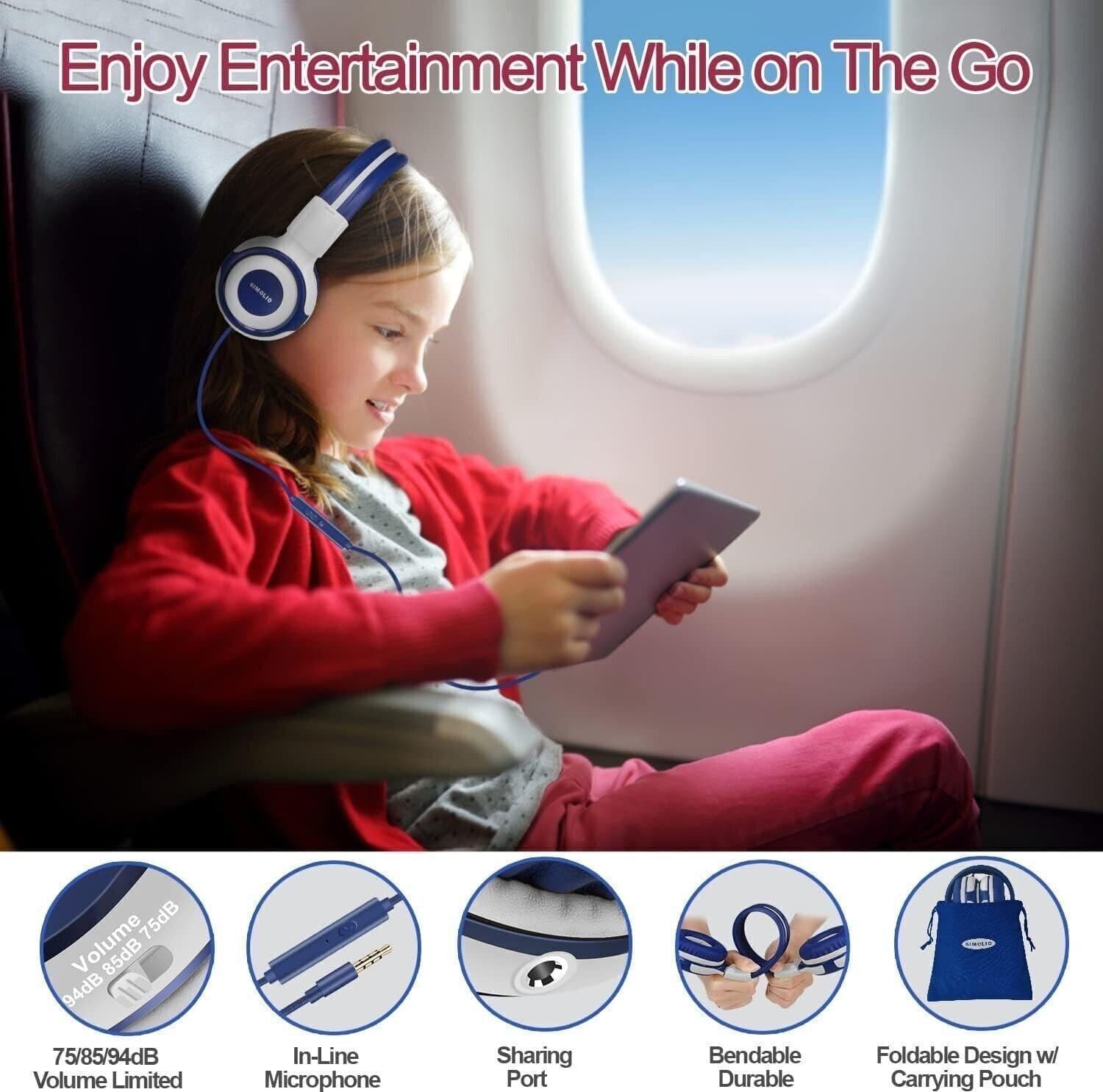 Cuffie per bambini con 94dB, 85dB, 75dB, volume limitato, cuffie per bambini in Cuffie Over-Ear CL Store - Battipaglia, commercioVirtuoso.it