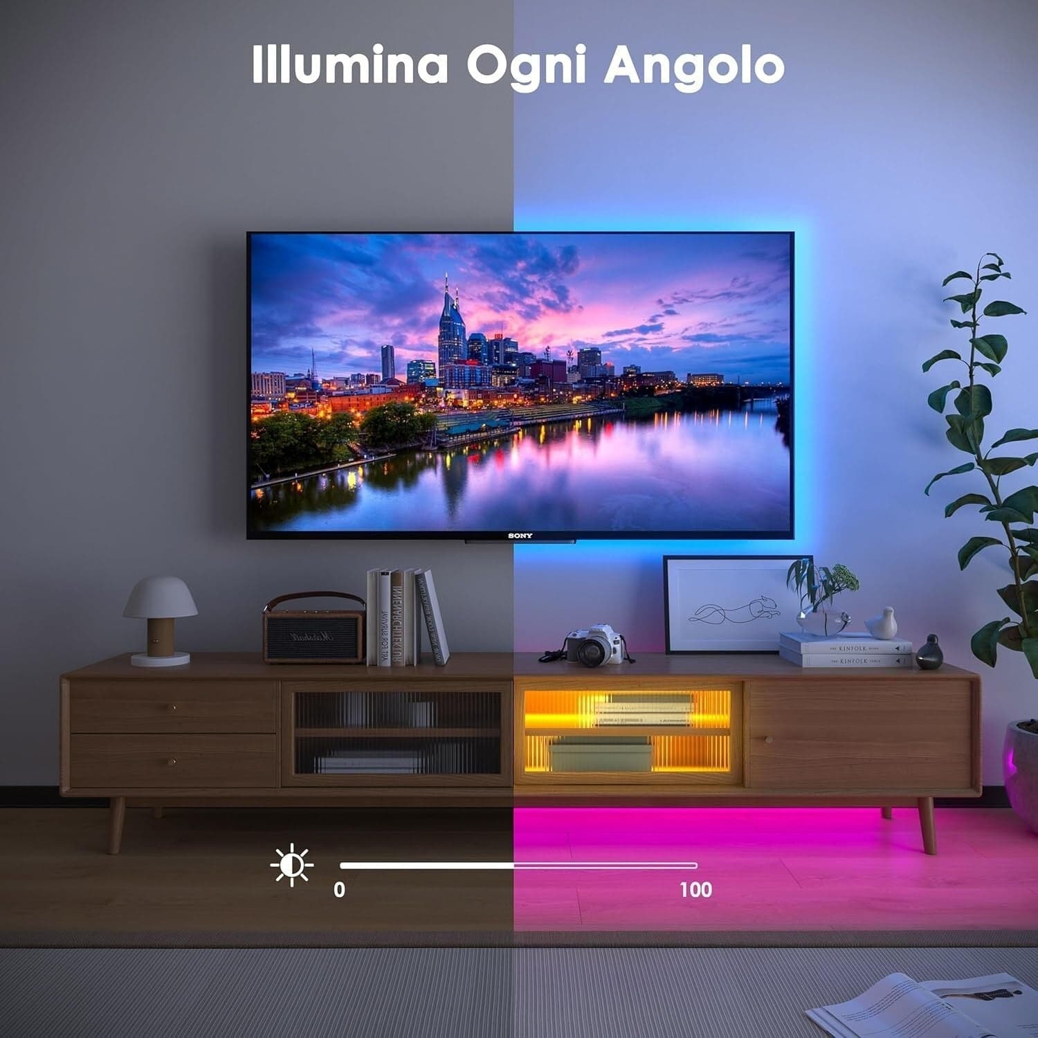 Striscia LED 10M HOVVIDA 30 LED/Metro, 1x10M, 24V RGB LED, 300 LED, APP e Telec in Nastri LED CL Store - Battipaglia, commercioVirtuoso.it