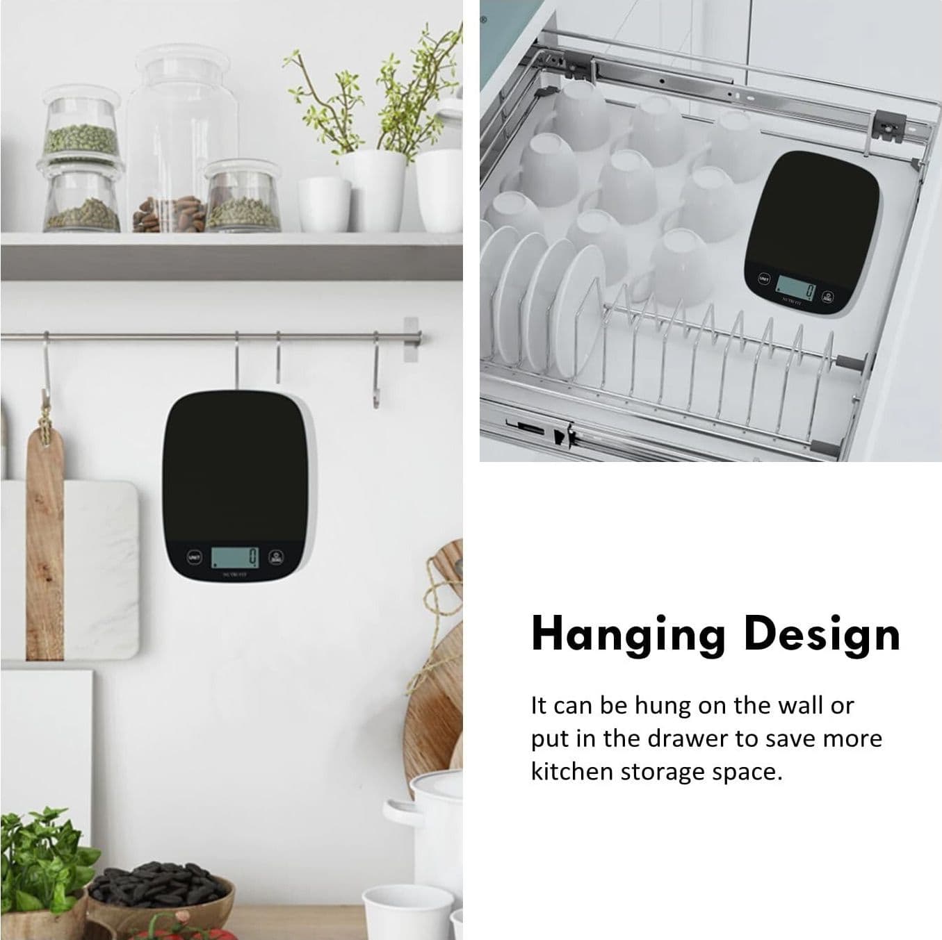 Bilancia da cucina digitale NUTRI FIT, elettronica multifunzione ultrasottile in Bilance CL Store - Battipaglia, commercioVirtuoso.it