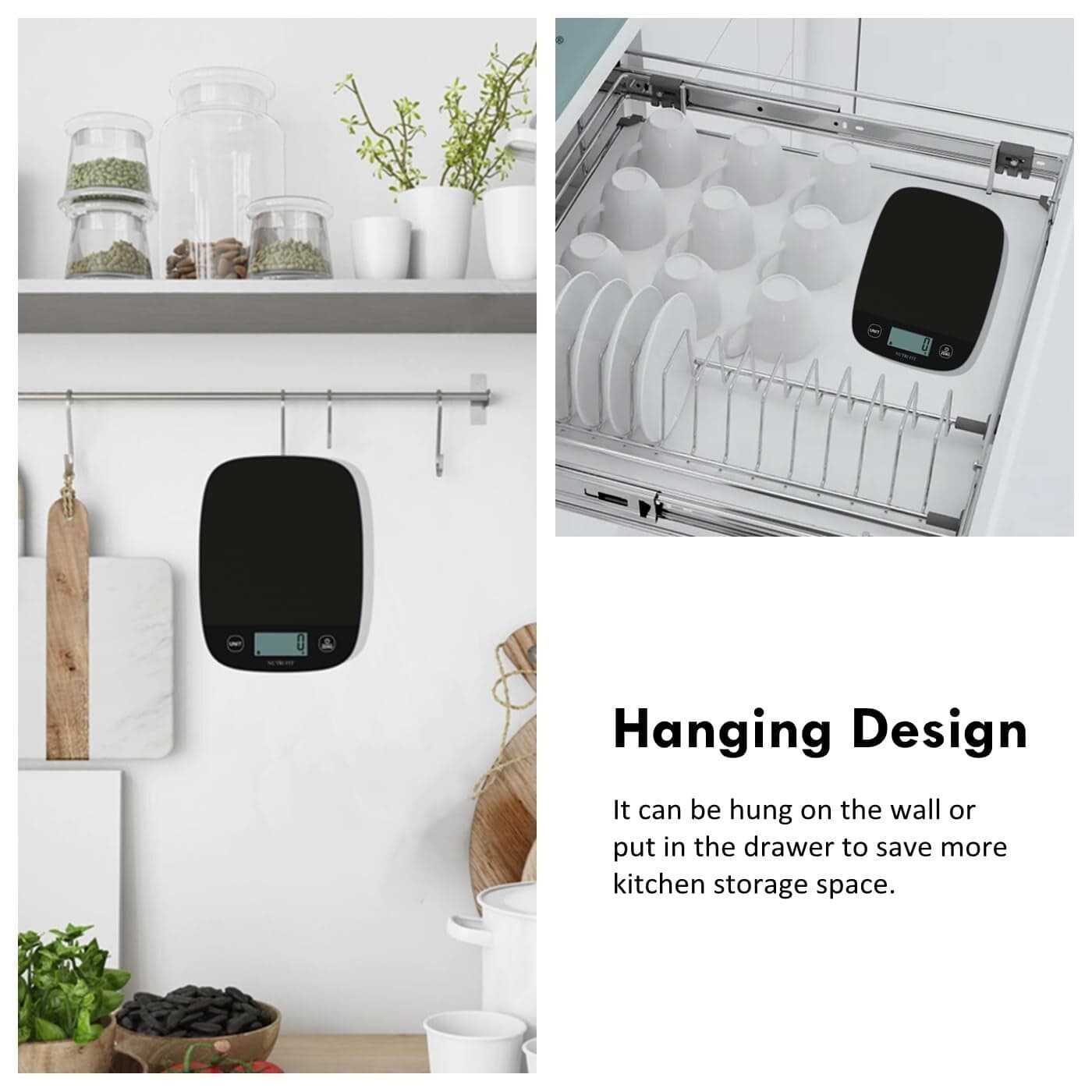 Bilancia da cucina digitale NUTRI FIT, elettronica multifunzione ultrasottile in Bilance CL Store - Battipaglia, commercioVirtuoso.it