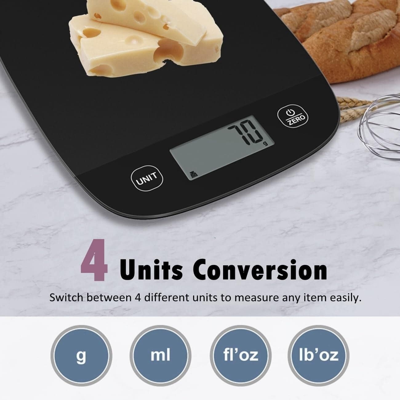 Bilancia da cucina digitale NUTRI FIT, elettronica multifunzione ultrasottile in Bilance CL Store - Battipaglia, commercioVirtuoso.it