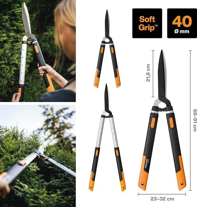 Fiskars Cesoia Per Siepi Telescopica Smartfit Hs86 Cm. 67,5÷92,5 in Cesoie BricoGo - Marano di Napoli, commercioVirtuoso.it